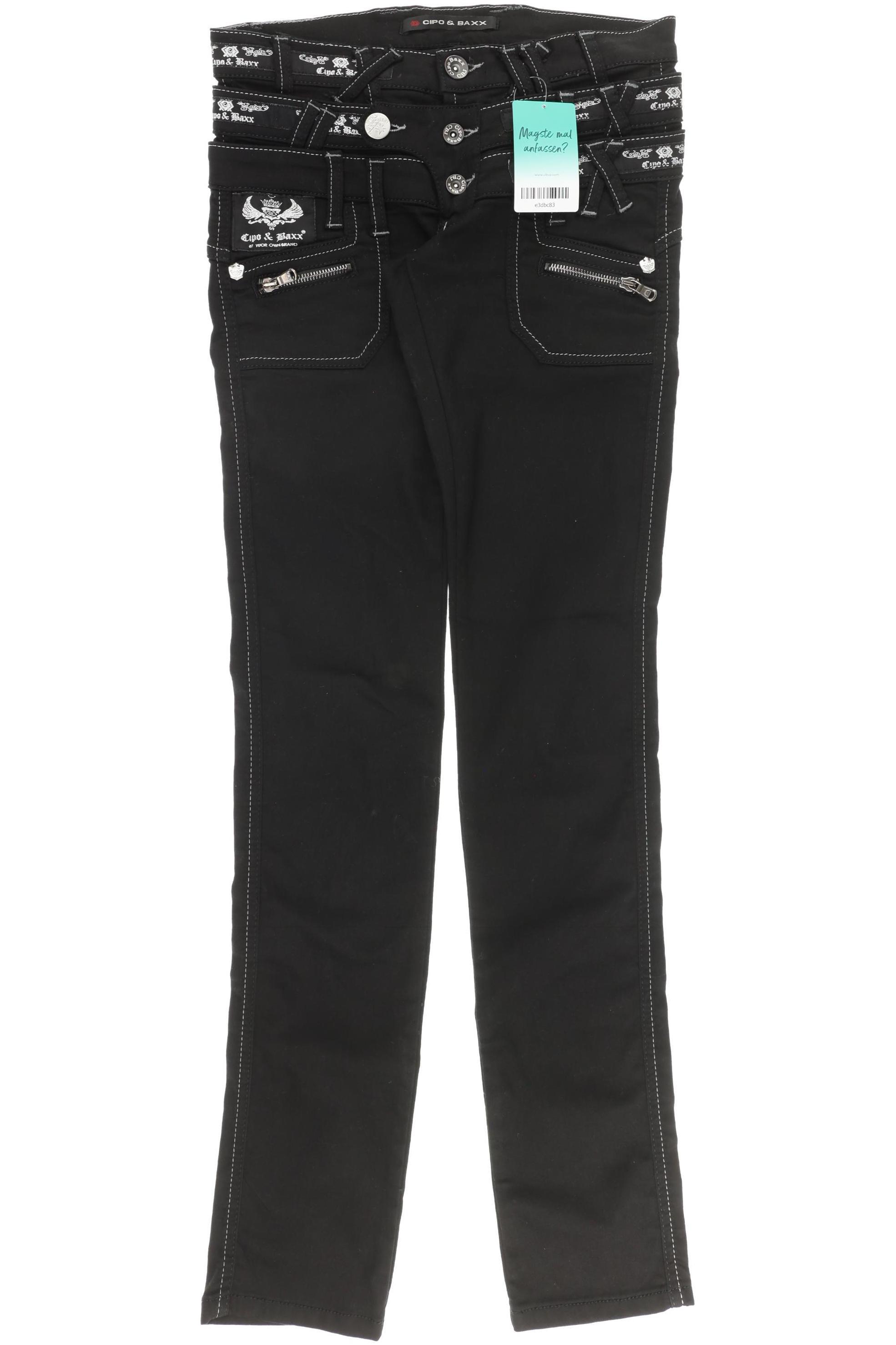 

Cipo & Baxx Damen Jeans, schwarz, Gr. 26