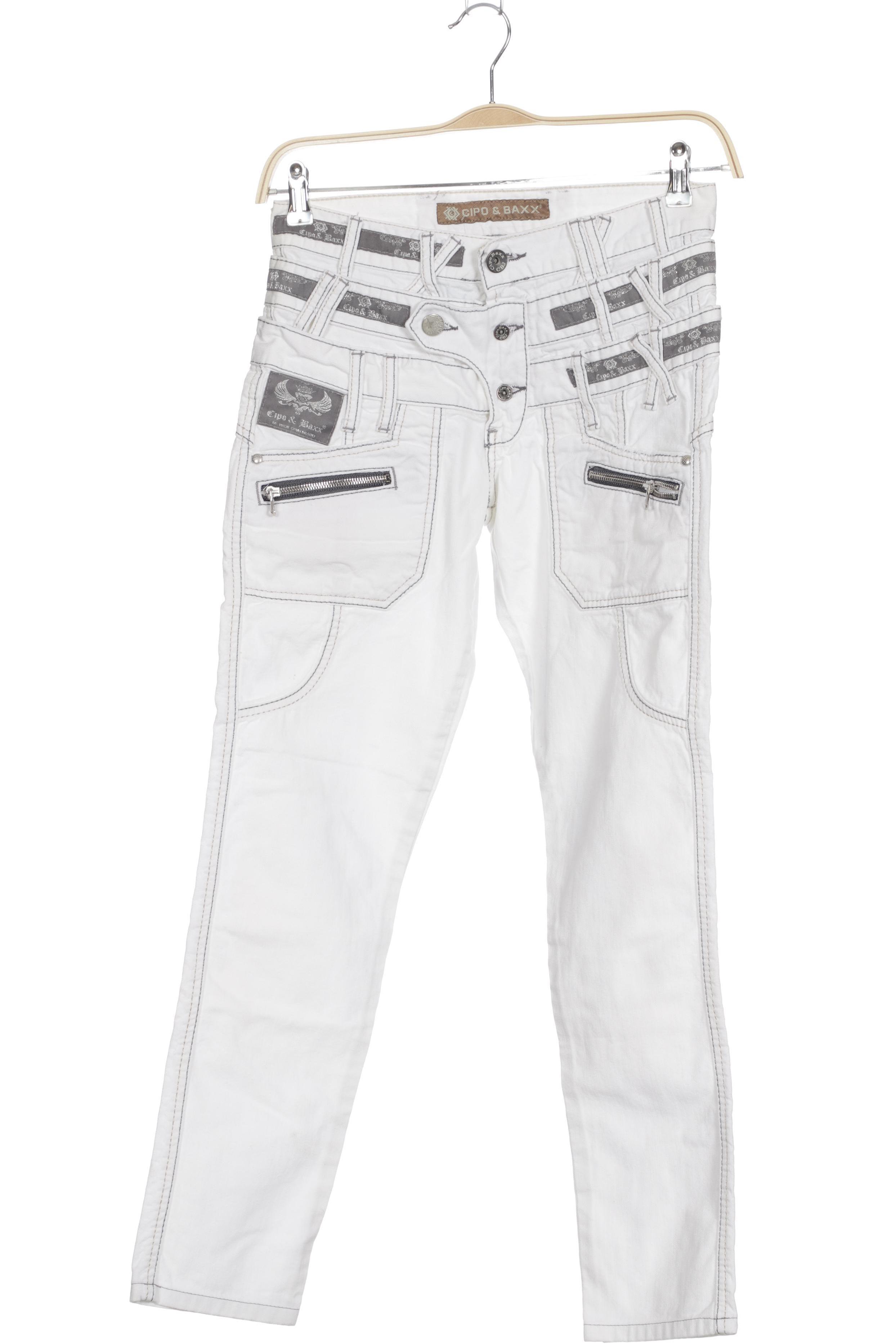 

Cipo & Baxx Damen Jeans, weiß, Gr. 28