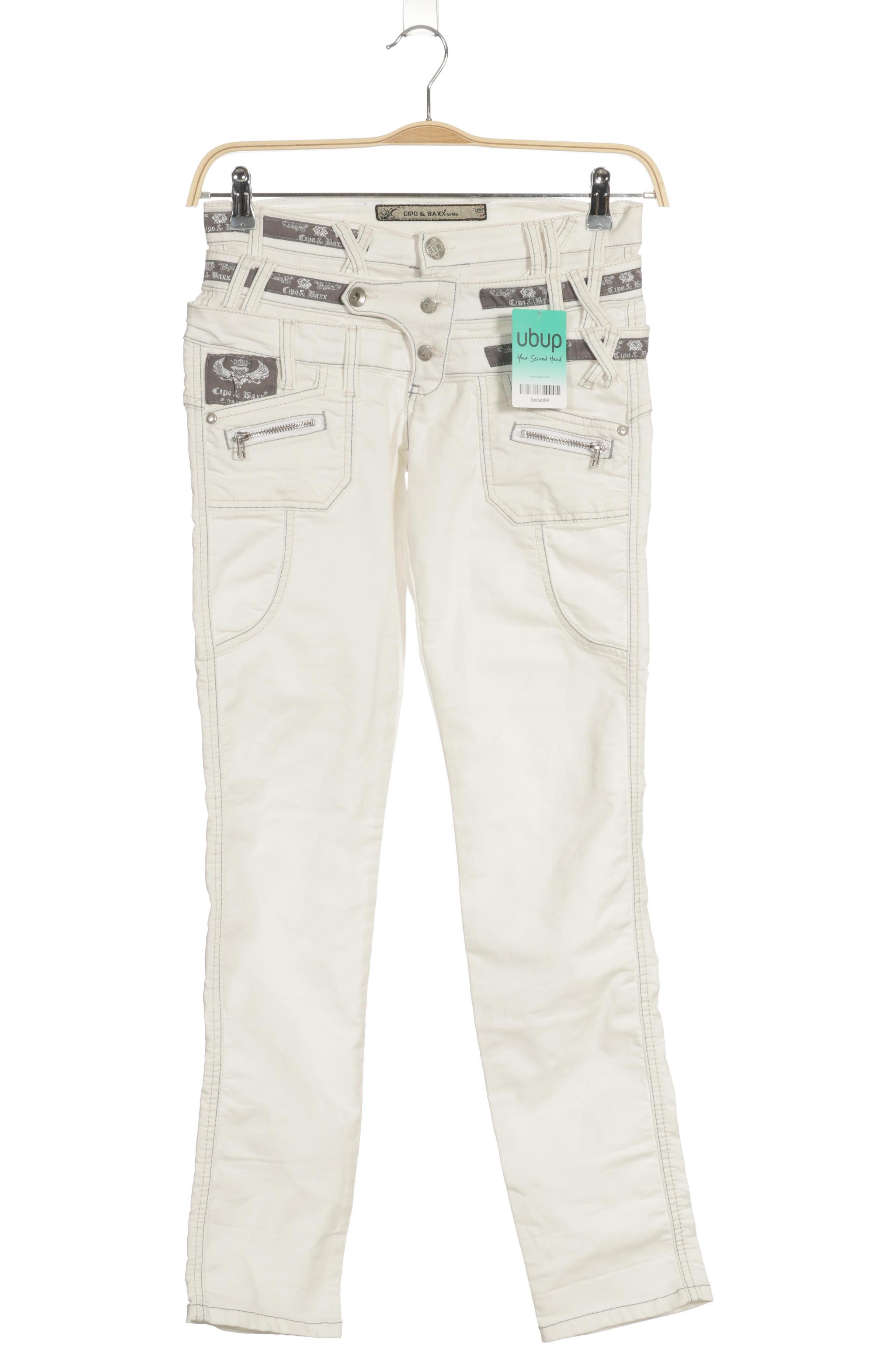 

Cipo & Baxx Damen Jeans, weiß, Gr. 25