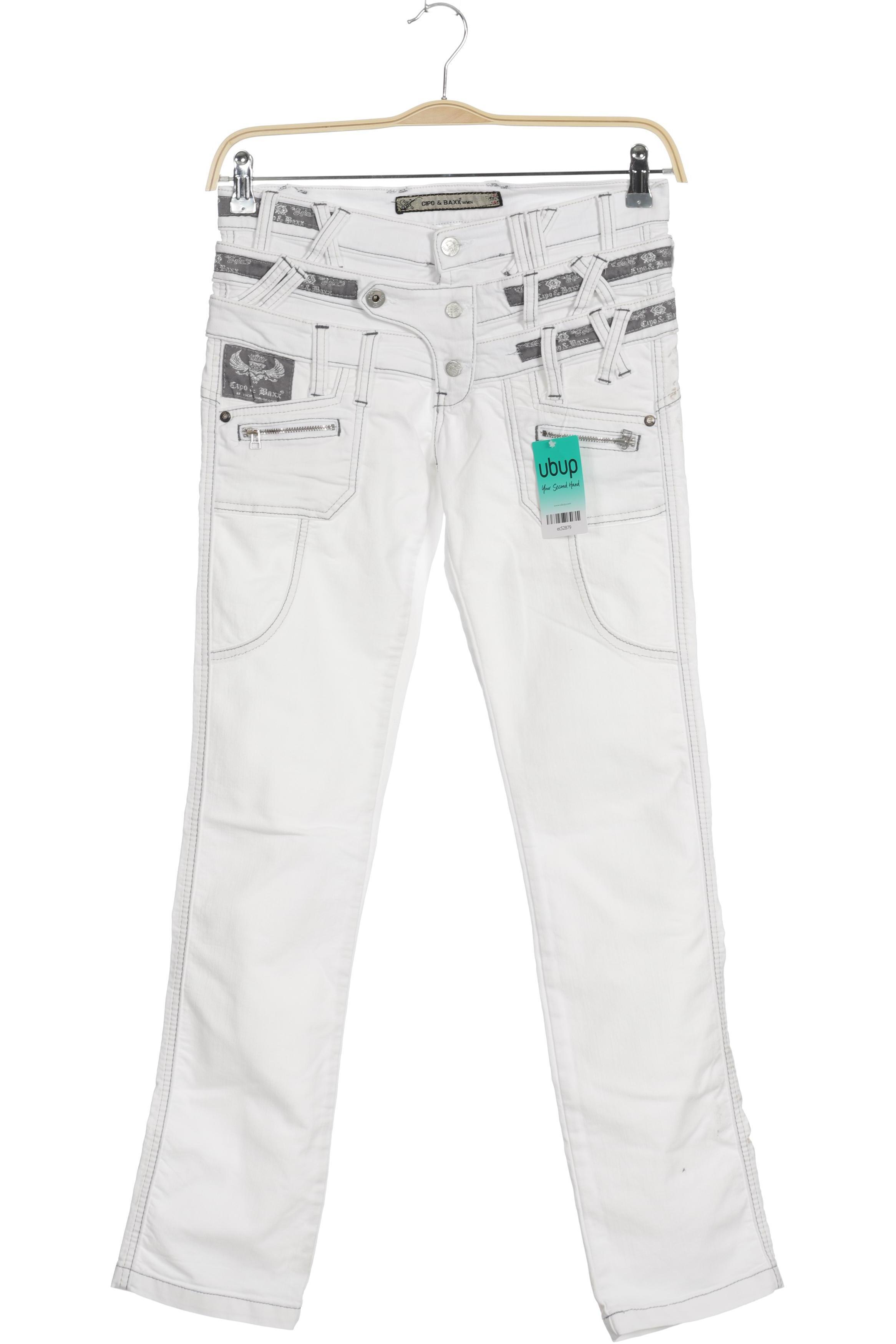 

Cipo & Baxx Damen Jeans, weiß, Gr. 28