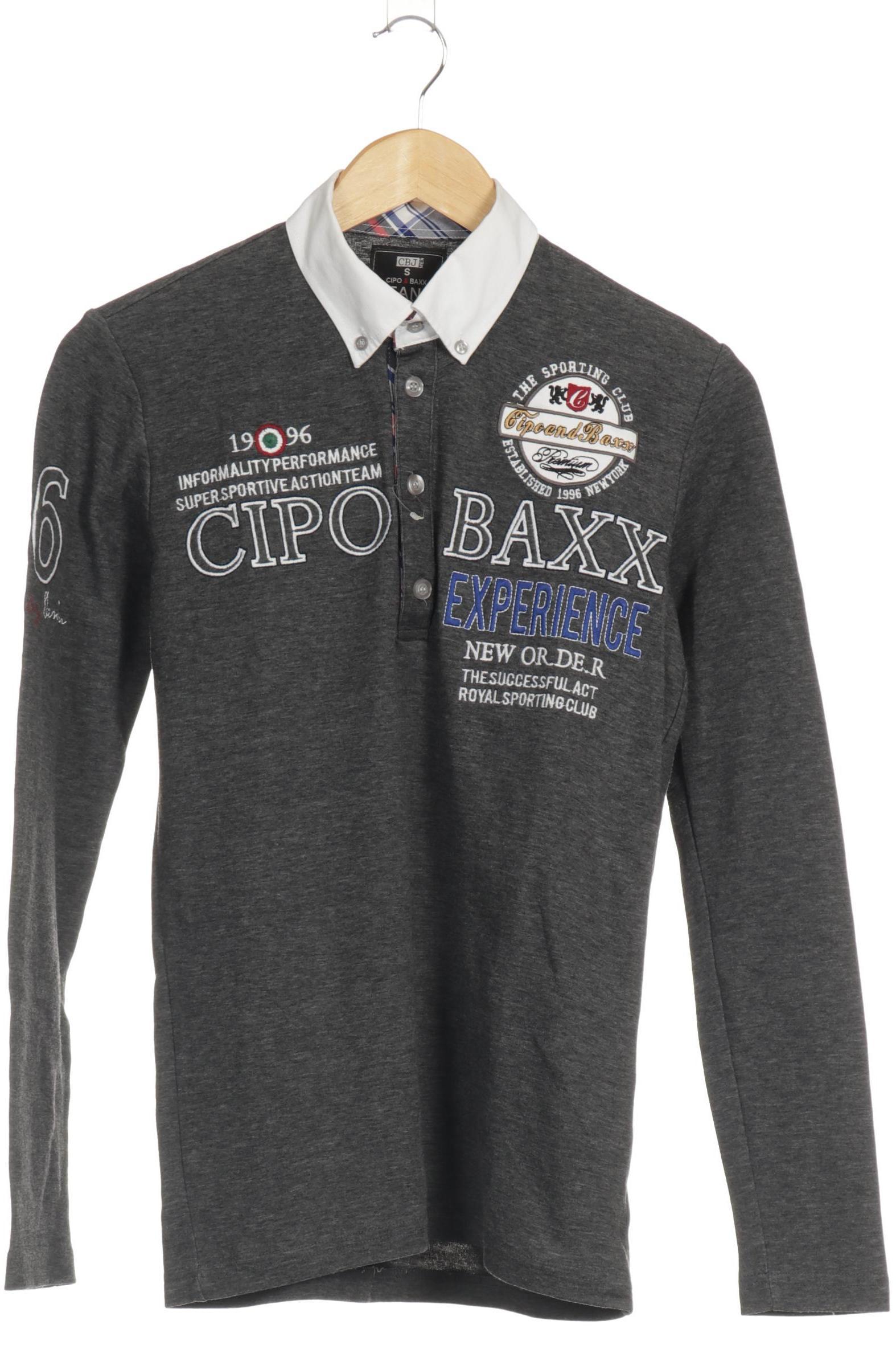 Thumbnail - Cipo &amp; Baxx Herren Langarmshirt, grau, Gr.