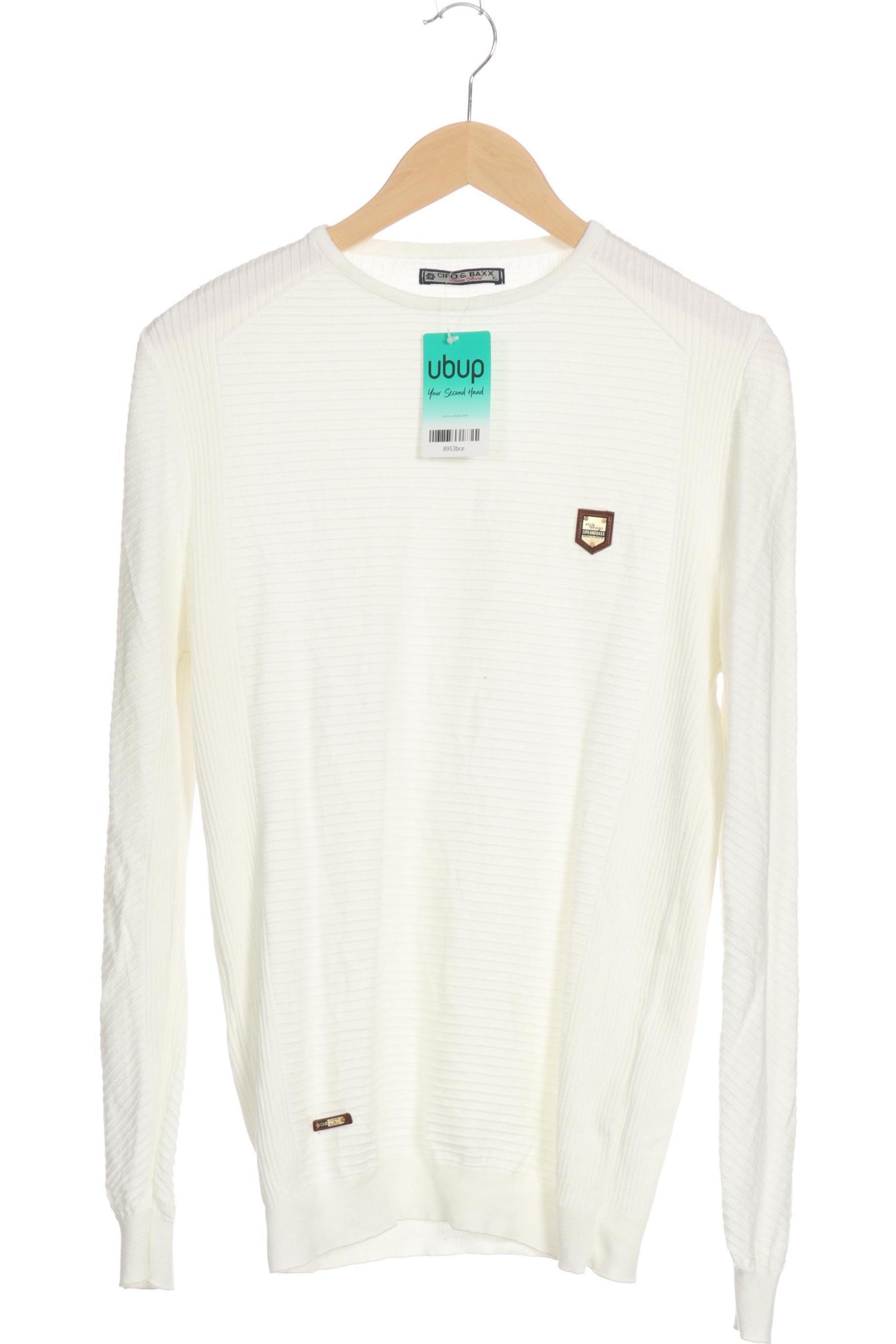 Thumbnail - Cipo &amp; Baxx Herren Pullover, weiß, Gr.