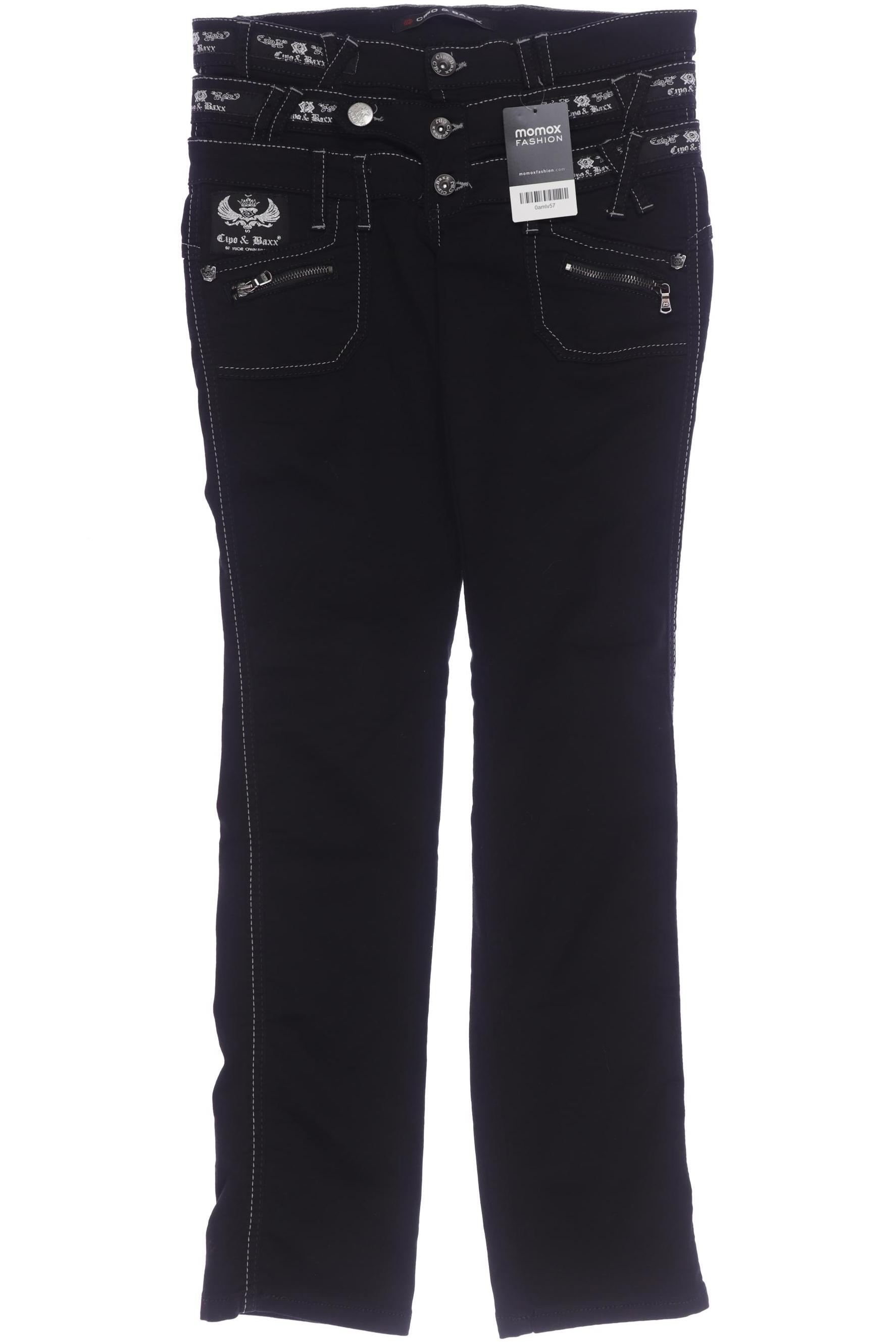 

Cipo & Baxx Damen Jeans, schwarz, Gr. 30