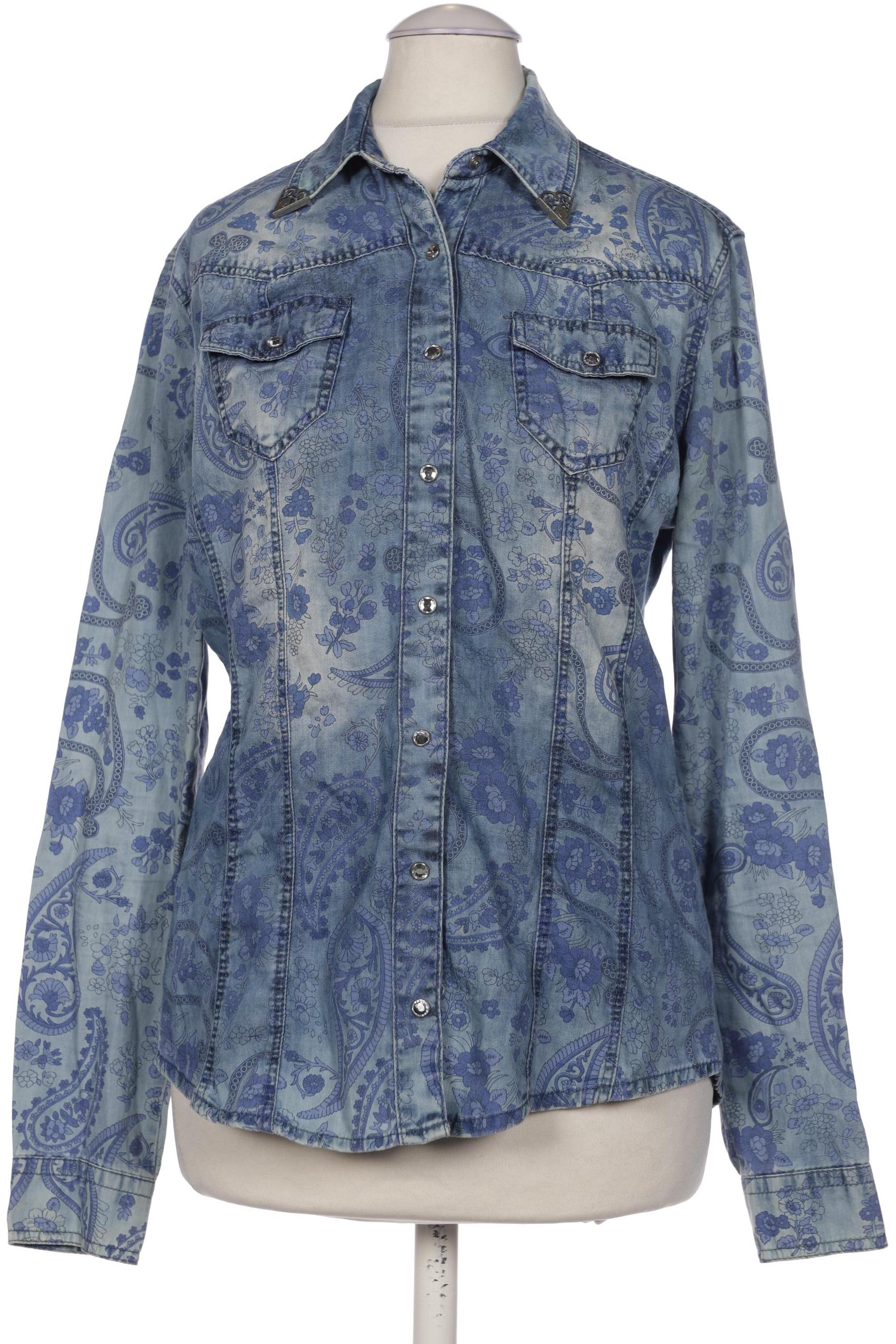 

Cipo & Baxx Damen Bluse, blau, Gr. 34
