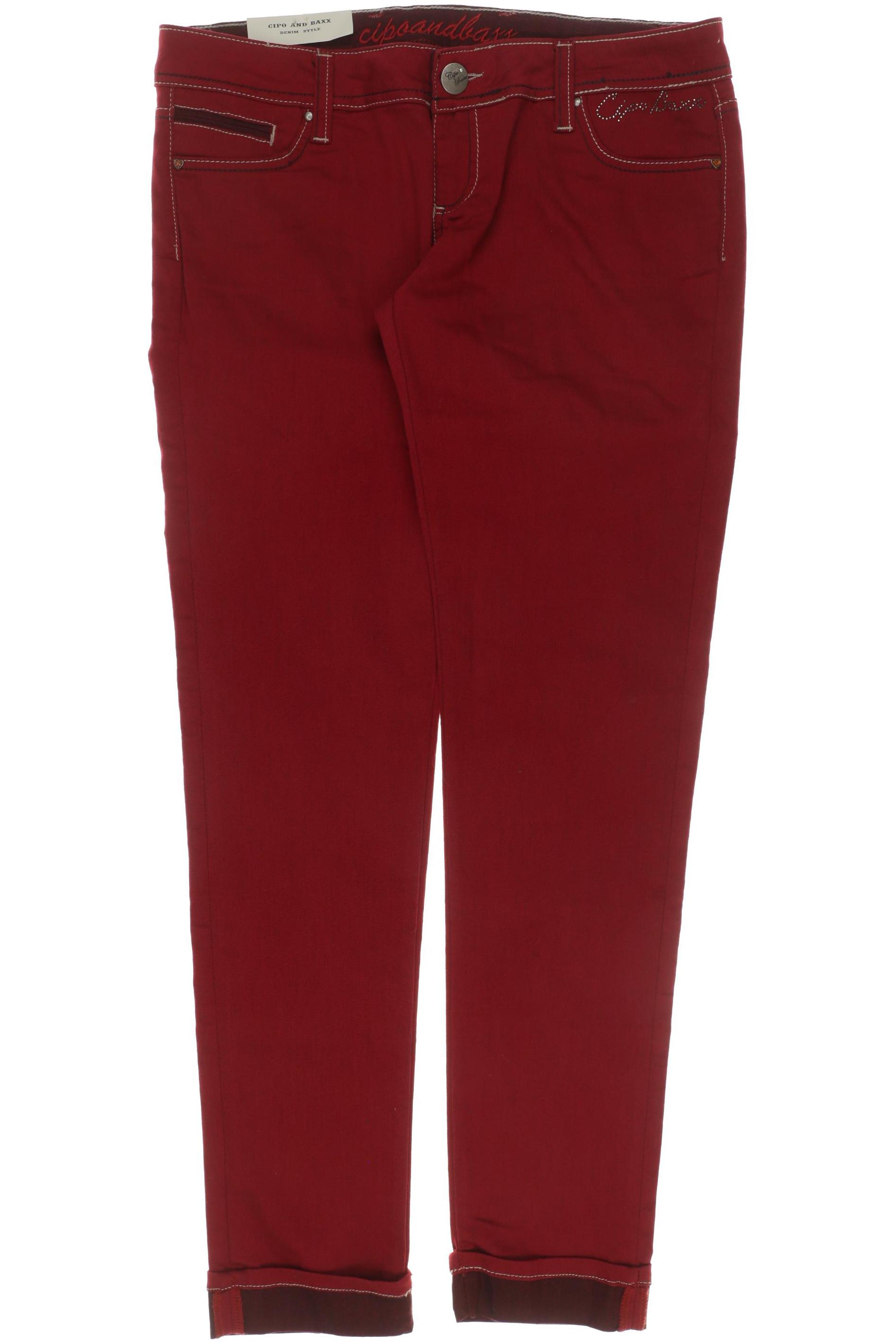 

Cipo & Baxx Damen Jeans, rot, Gr. 32
