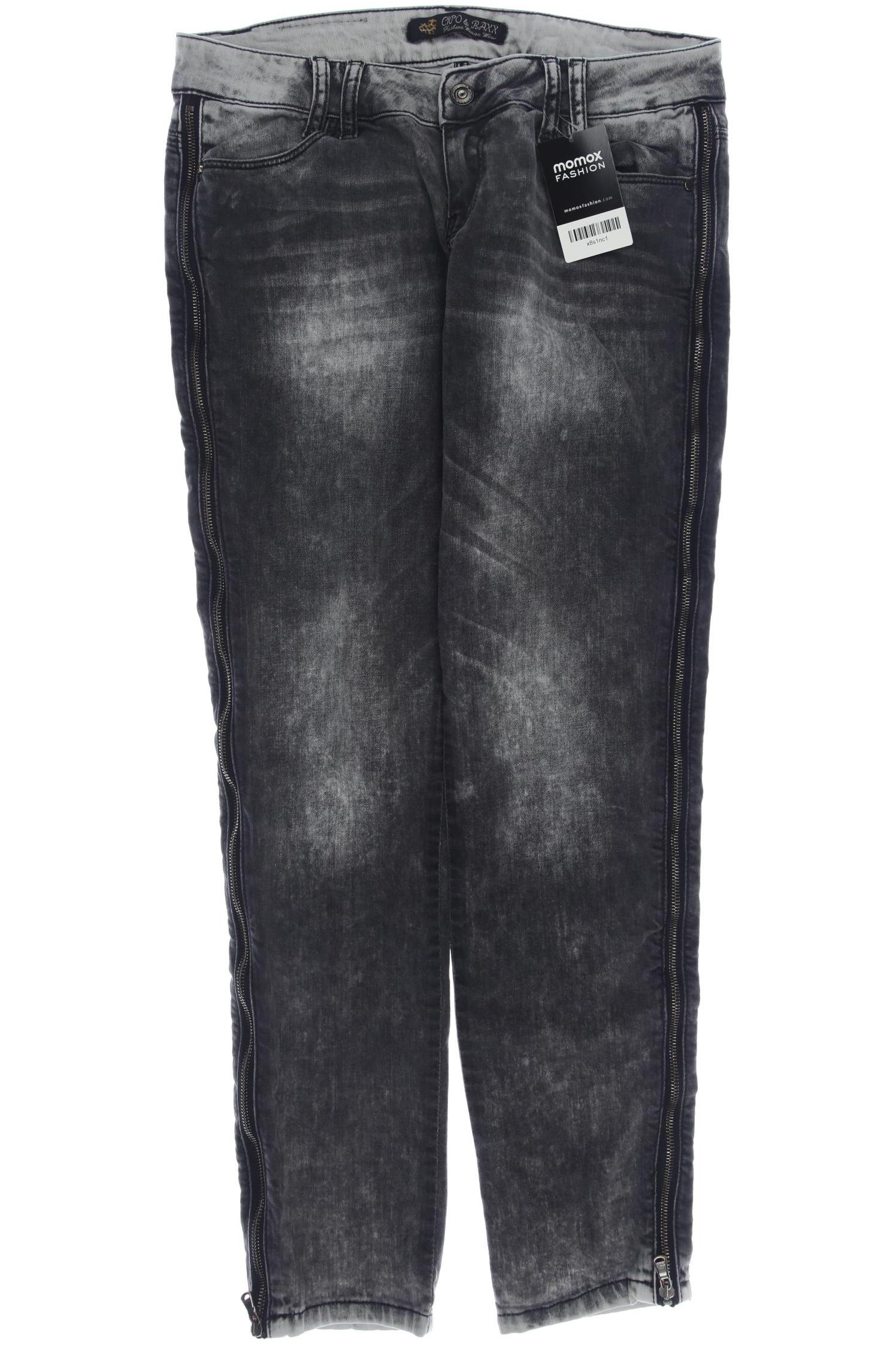 

Cipo & Baxx Damen Jeans, grau, Gr. 30