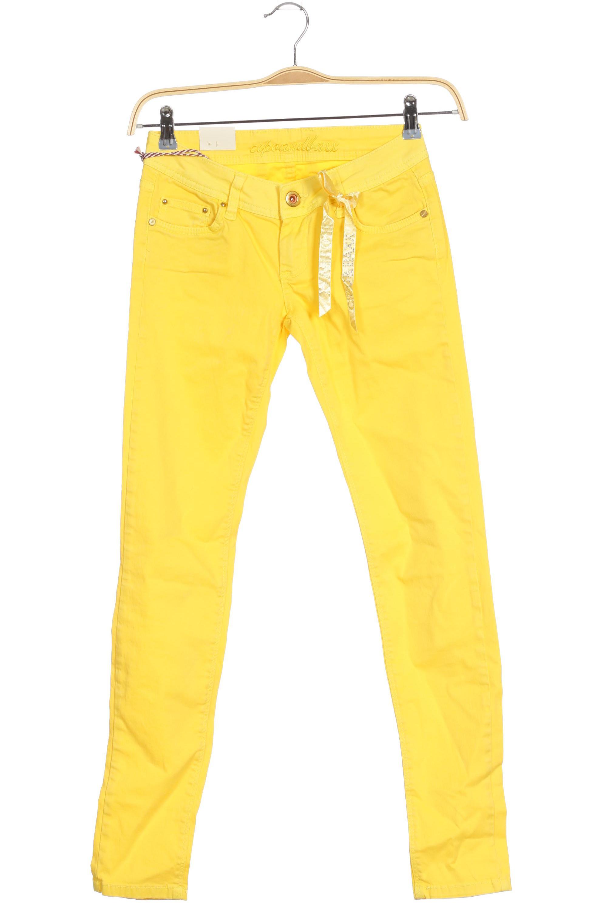 

Cipo & Baxx Damen Stoffhose, gelb, Gr. 26