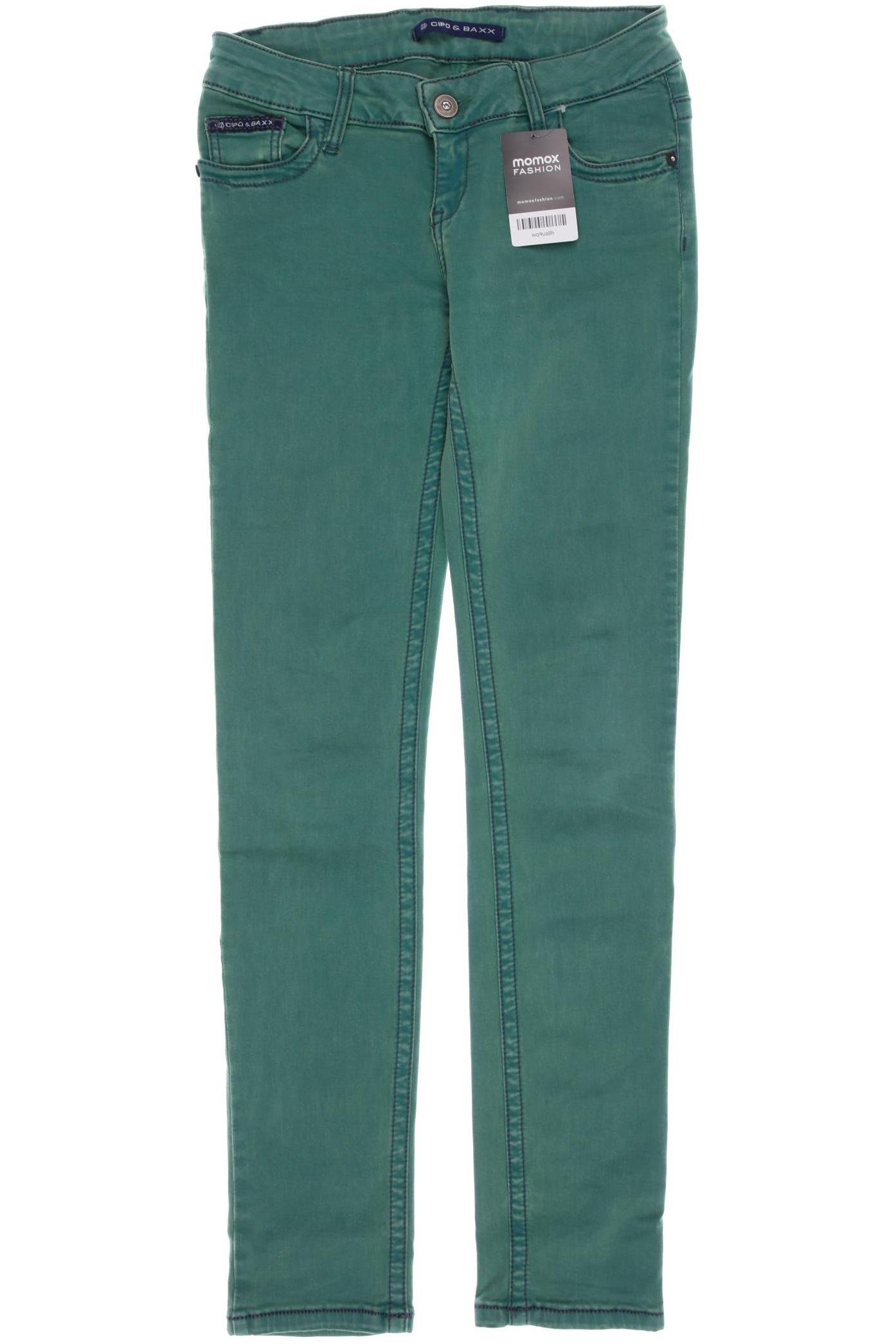 

Cipo & Baxx Damen Jeans, grün, Gr. 30