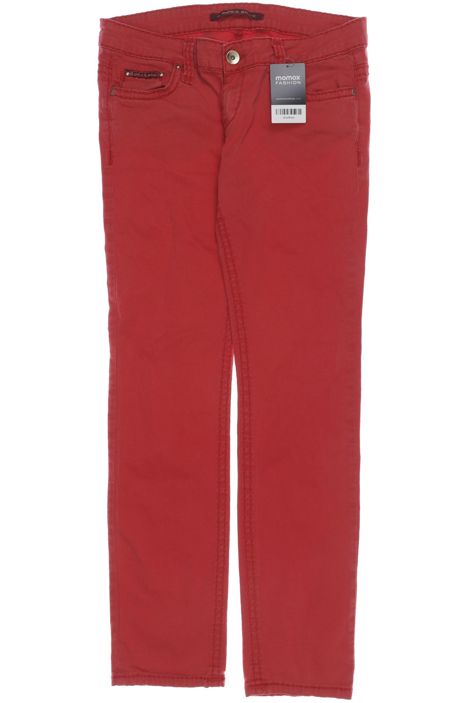 

Cipo & Baxx Damen Jeans, rot, Gr. 30