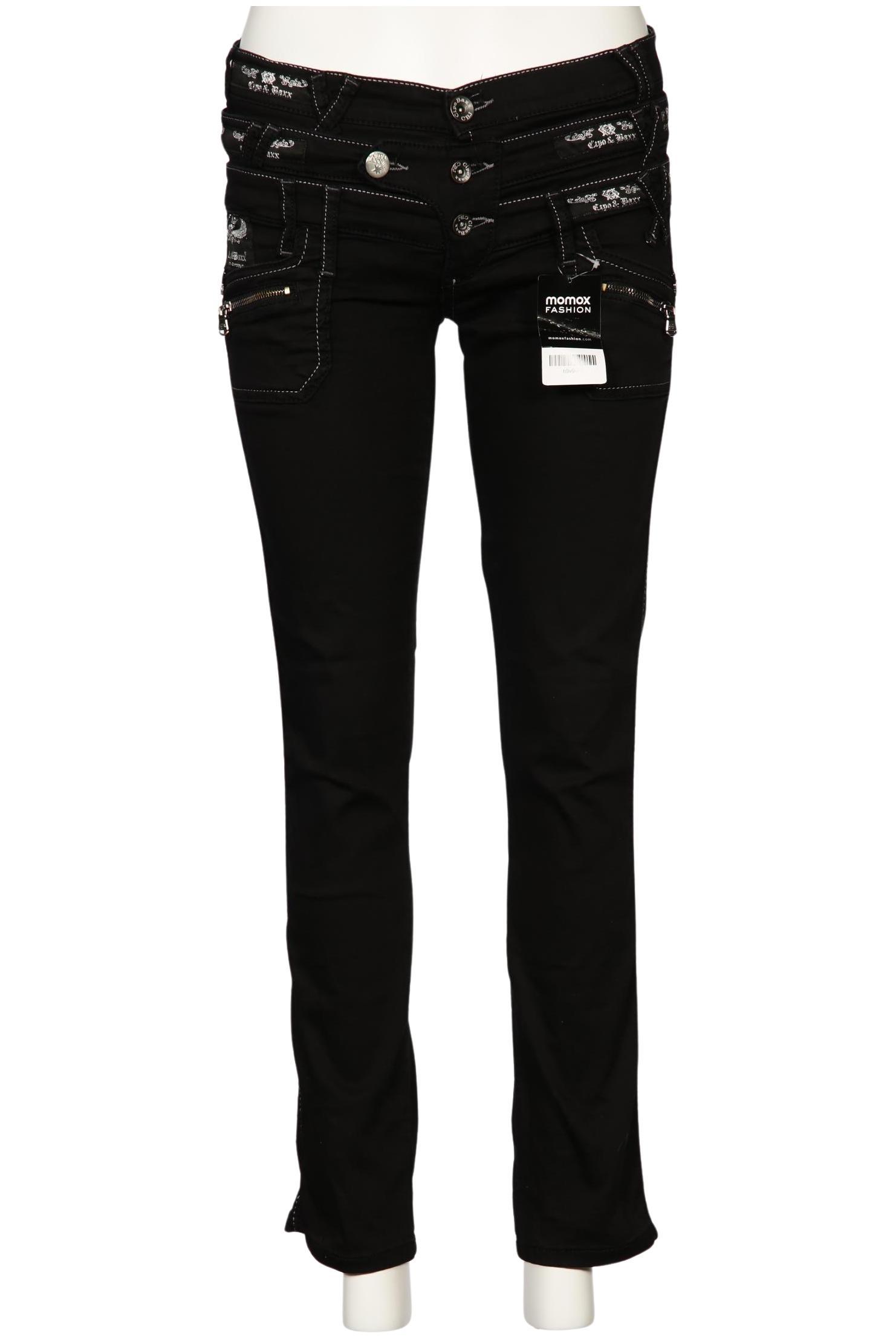 

Cipo & Baxx Damen Jeans, schwarz, Gr. 31