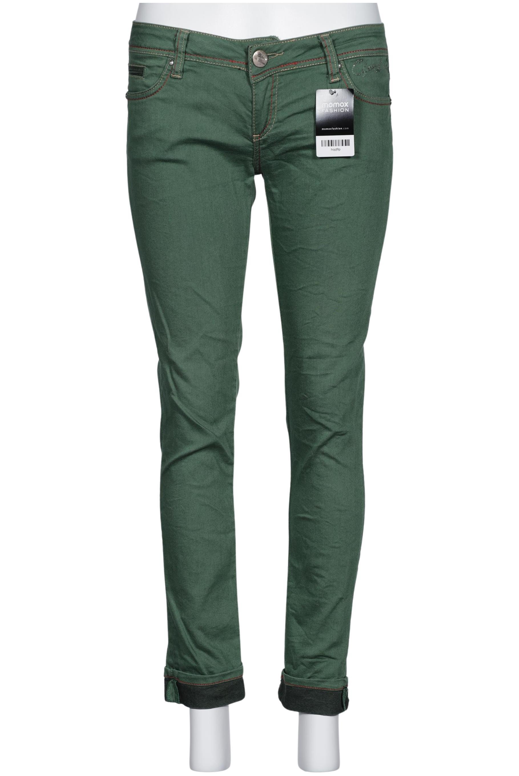 

Cipo & Baxx Damen Jeans, grün, Gr. 31