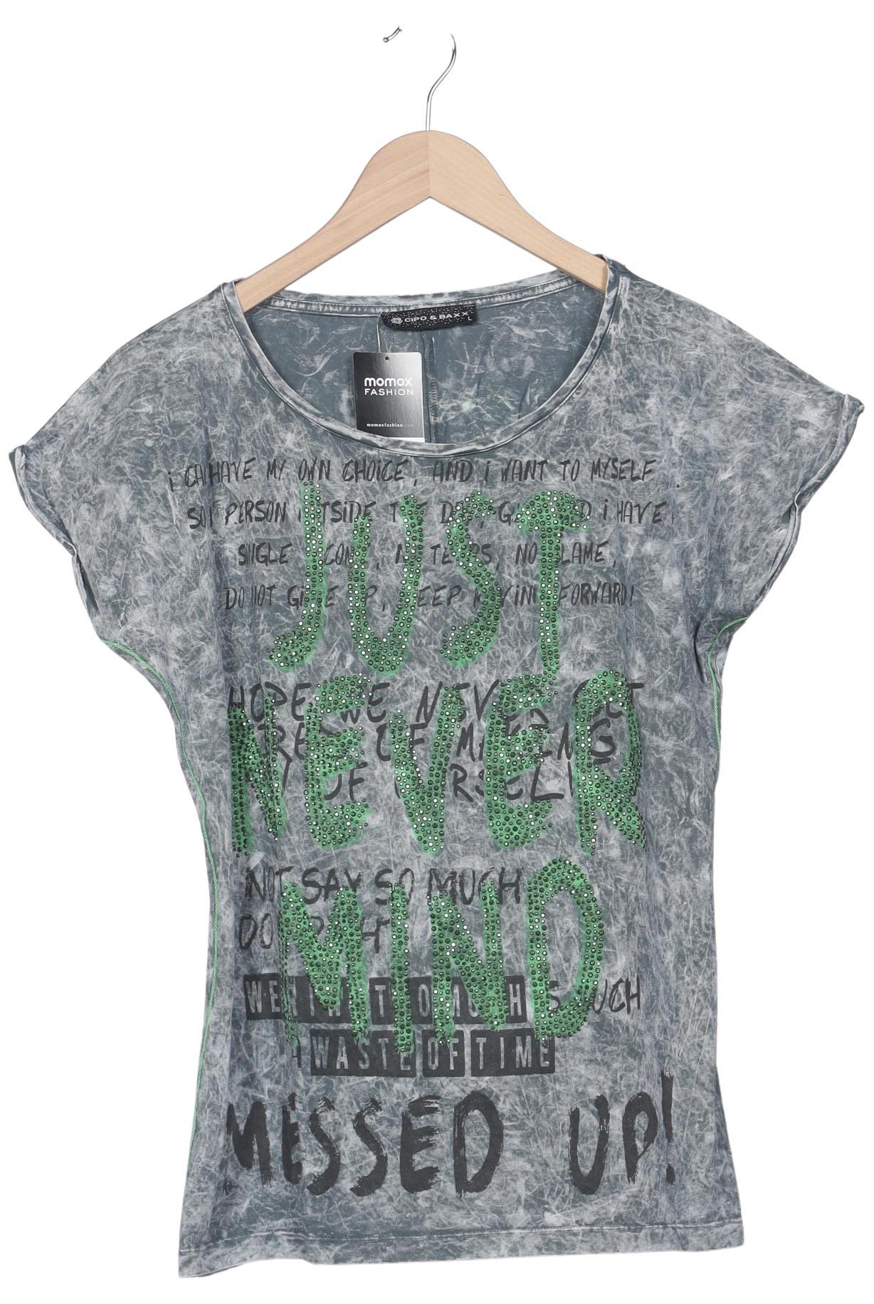 

Cipo & Baxx Damen T-Shirt, grau, Gr. 42