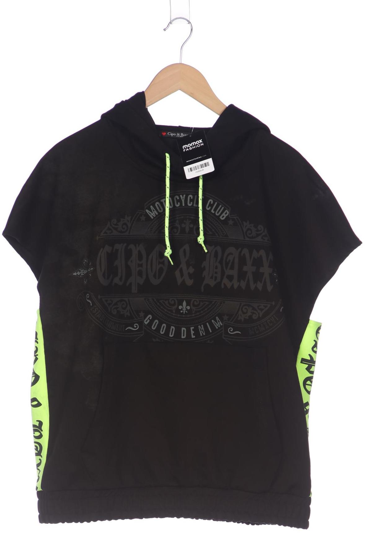 

Cipo & Baxx Damen Kapuzenpullover, schwarz, Gr. 44