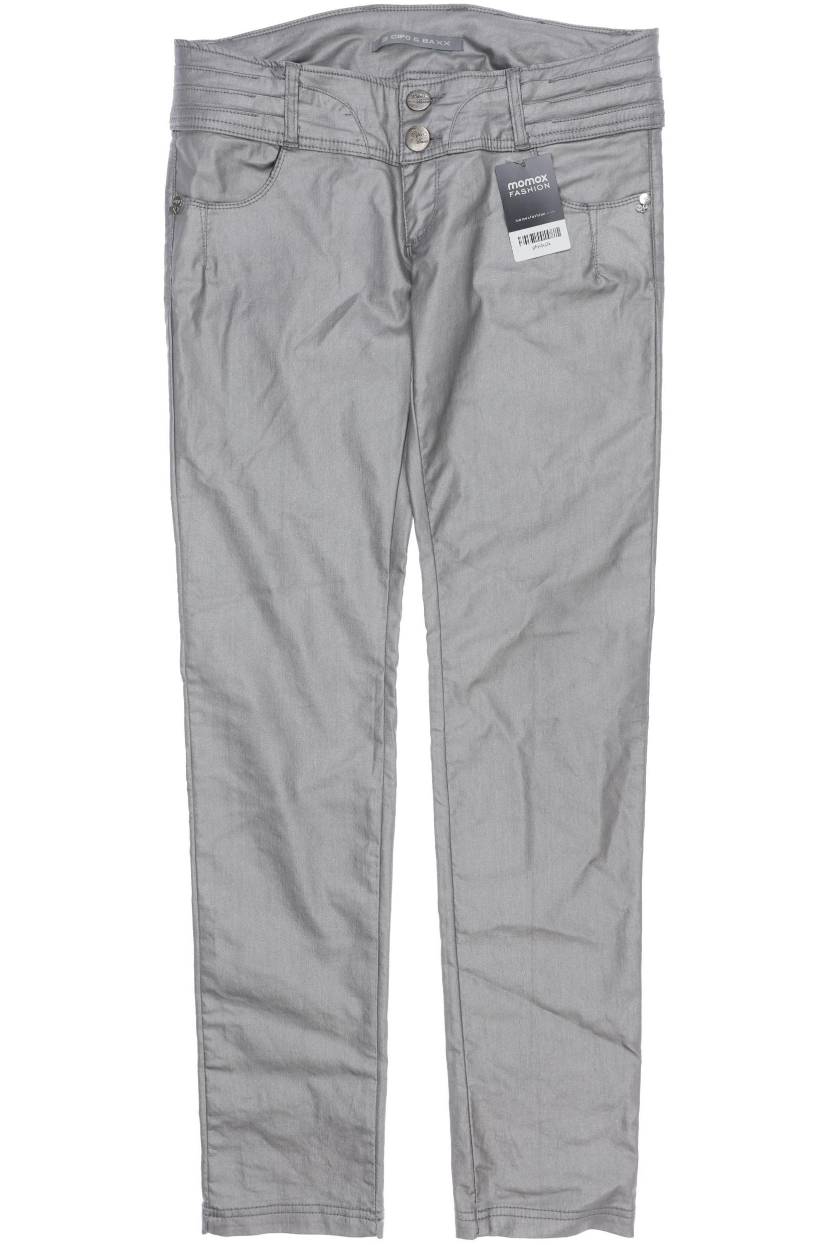 

Cipo & Baxx Damen Stoffhose, grau, Gr. 32