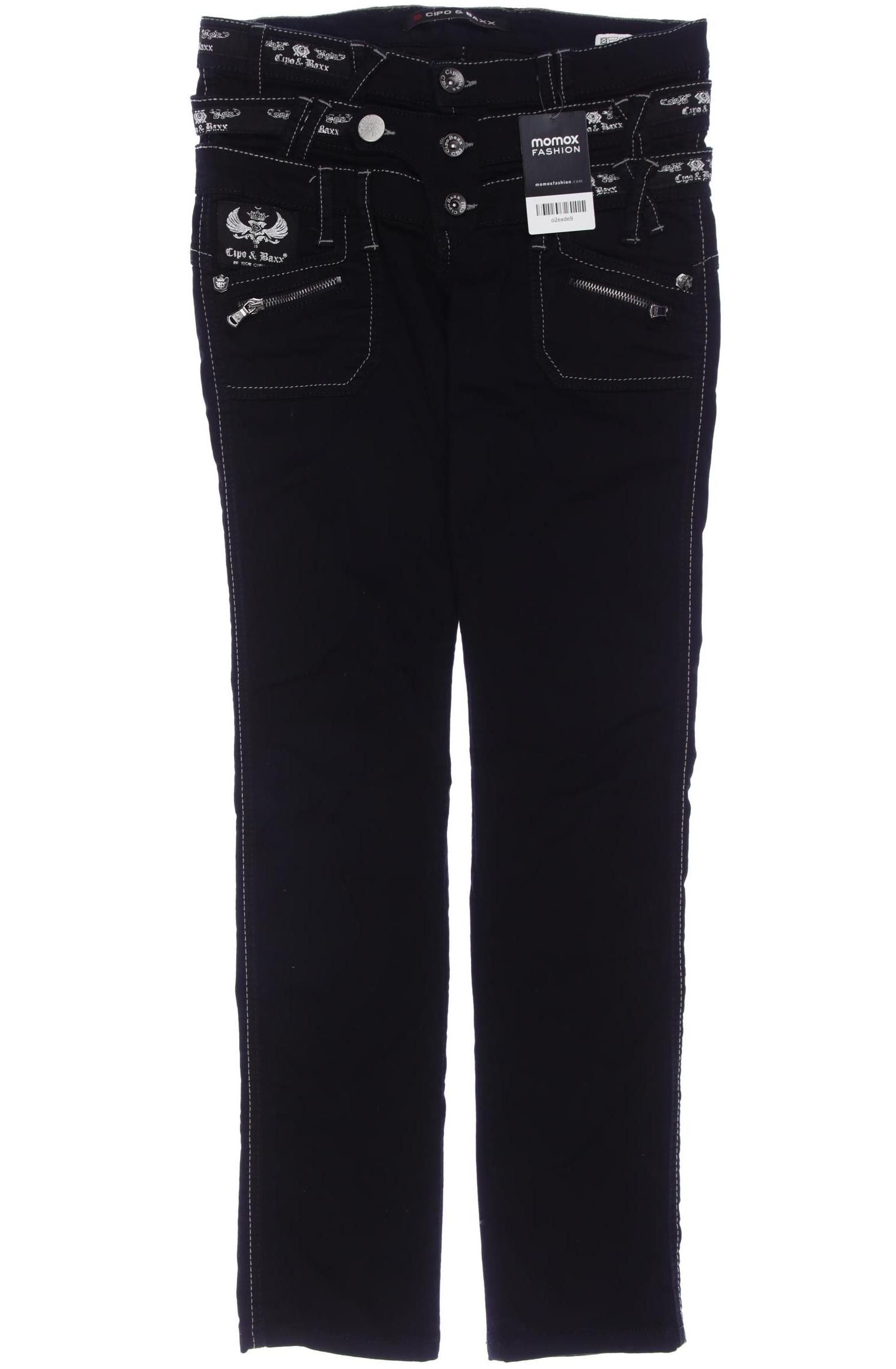 

Cipo & Baxx Damen Stoffhose, schwarz, Gr. 30