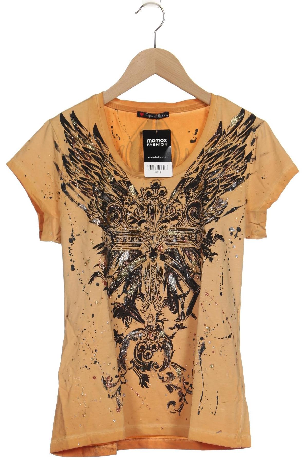 

Cipo & Baxx Damen T-Shirt, gelb, Gr. 38