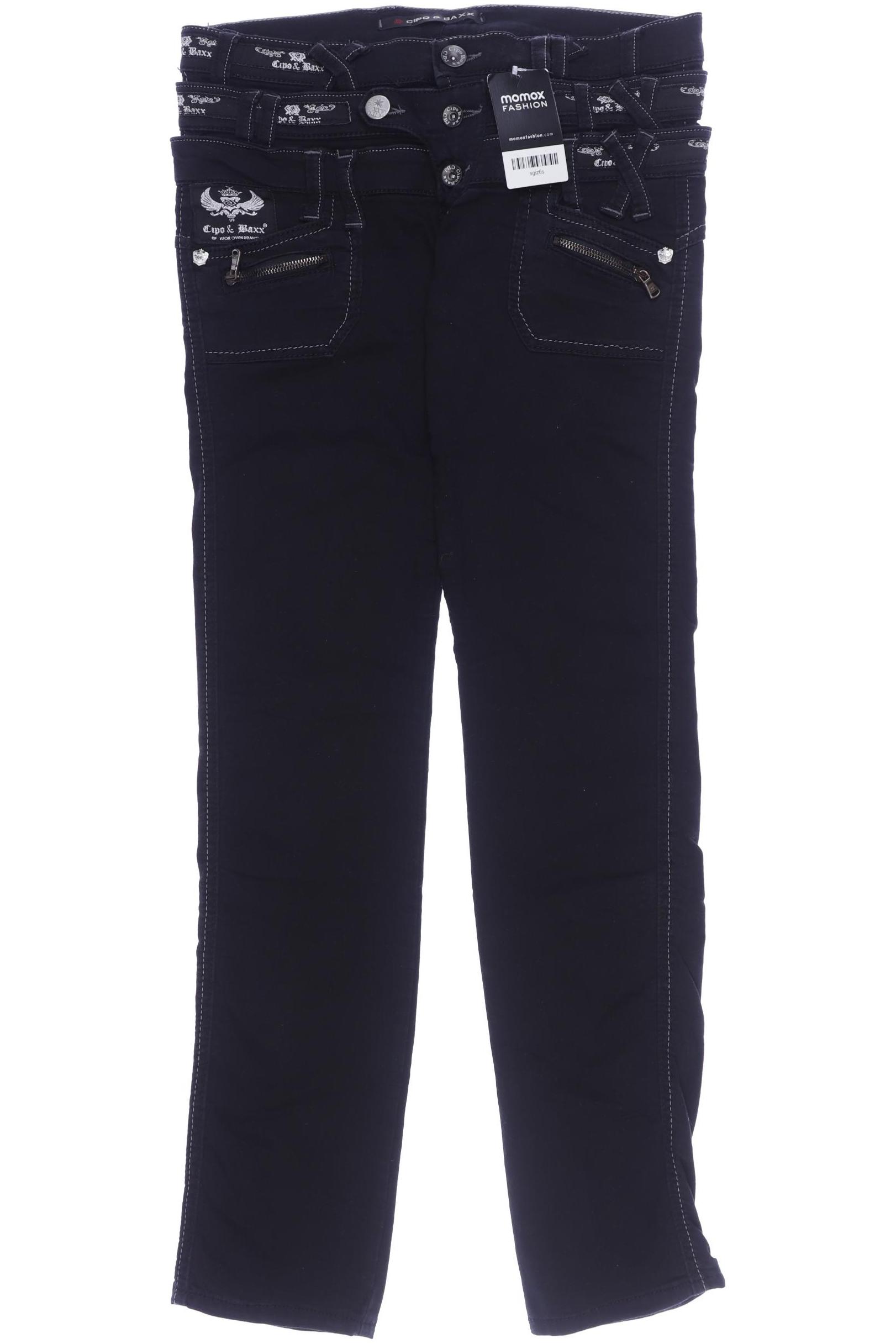 

Cipo & Baxx Damen Jeans, schwarz