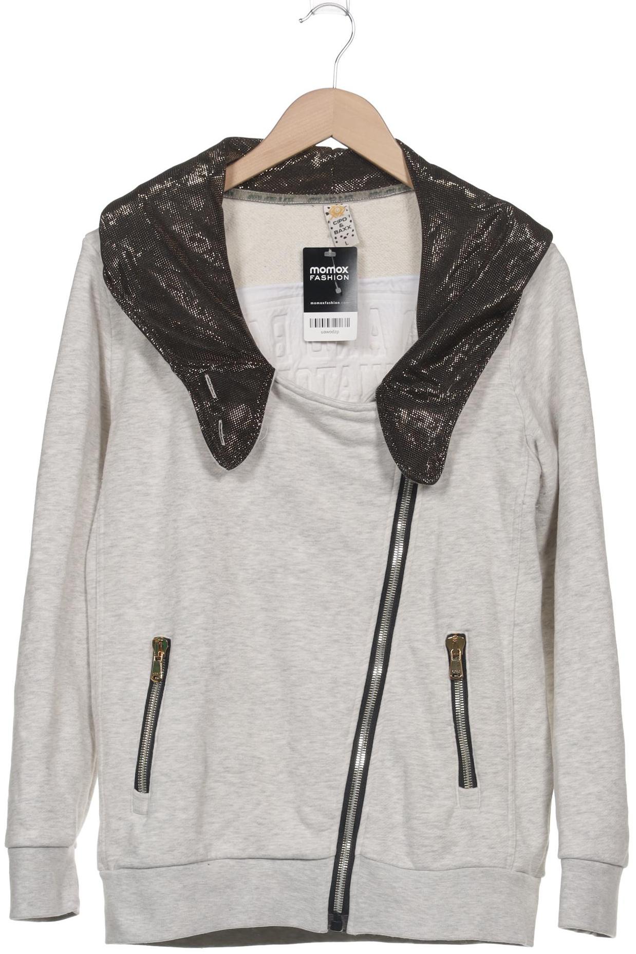 

Cipo & Baxx Damen Kapuzenpullover, grau, Gr. 42