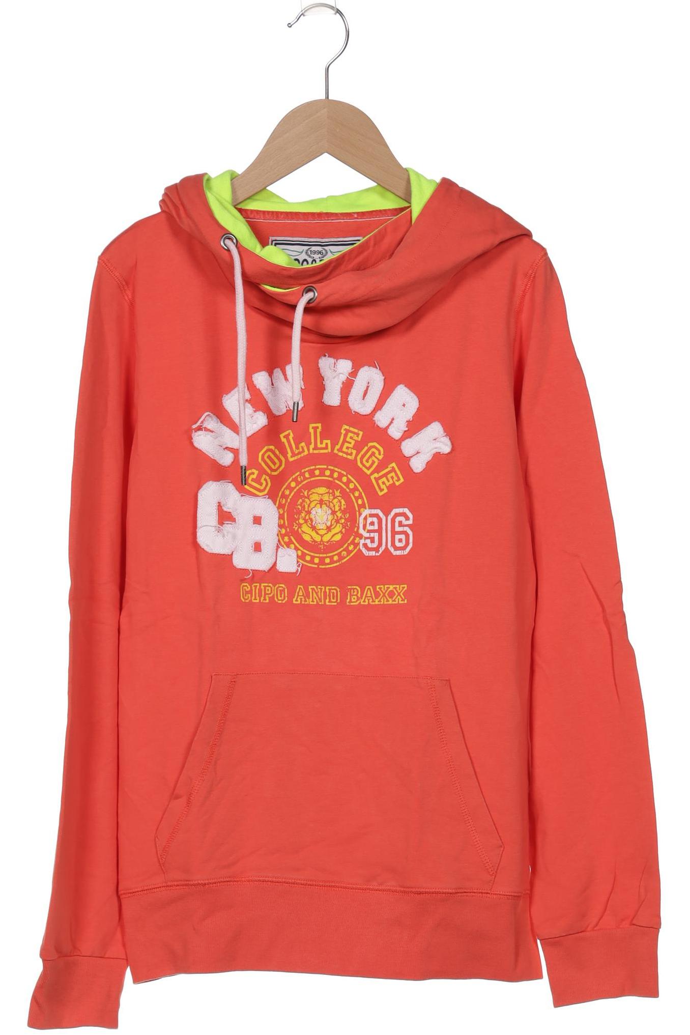 

Cipo & Baxx Damen Kapuzenpullover, orange, Gr. 38