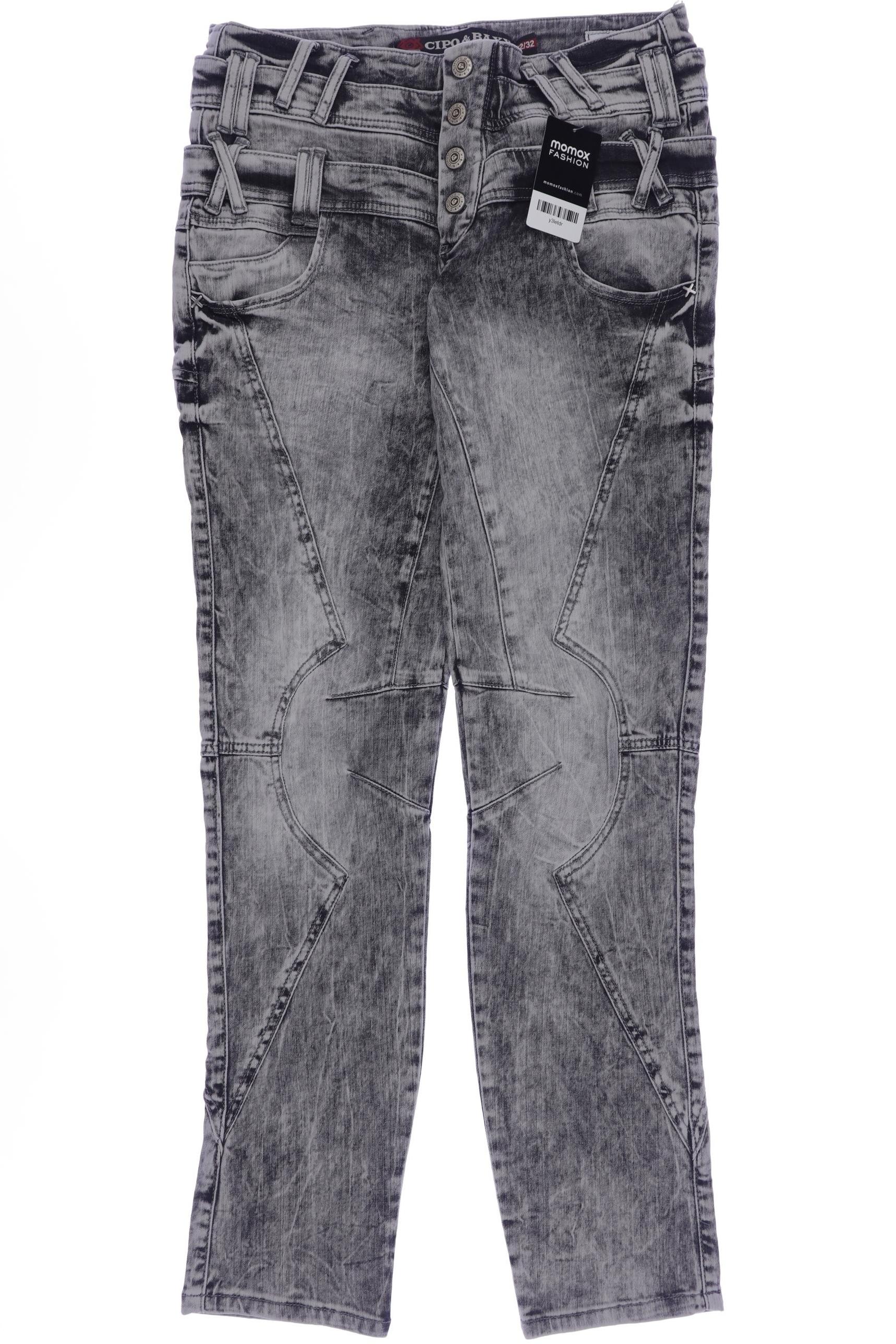 

Cipo & Baxx Damen Jeans, grau, Gr. 32
