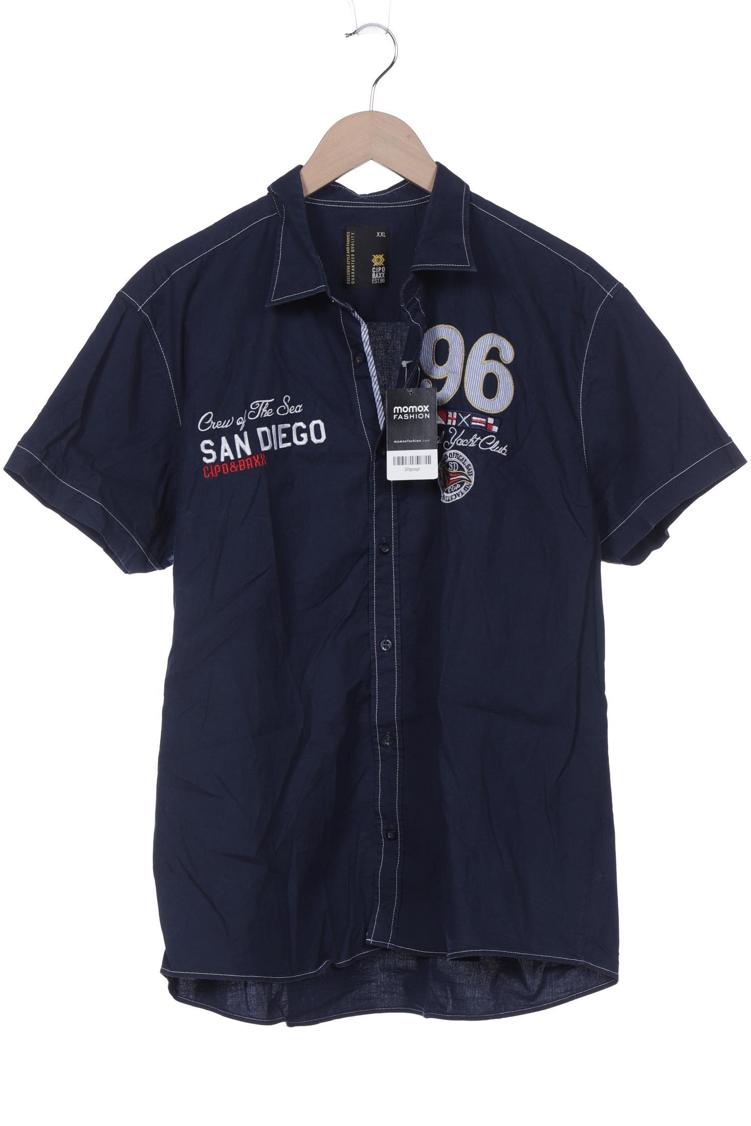 

Cipo & Baxx Herren Hemd, marineblau, Gr. 56