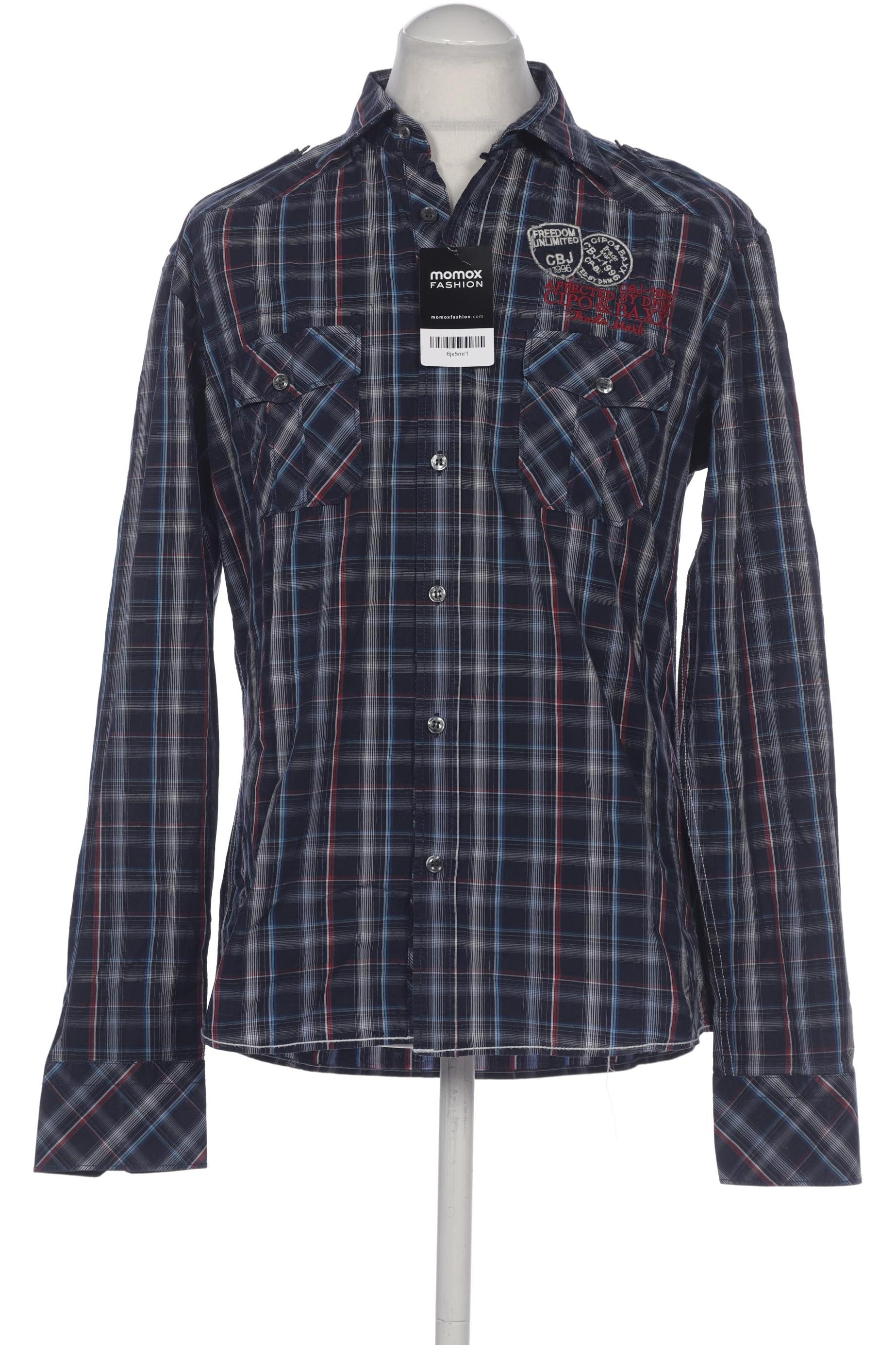 

Cipo & Baxx Herren Hemd, marineblau, Gr. 54