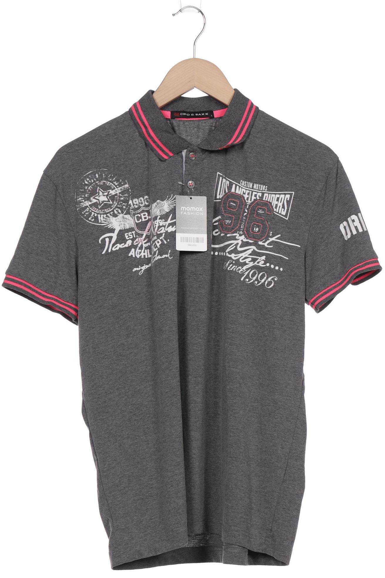 

Cipo & Baxx Herren Poloshirt, grau, Gr. 52