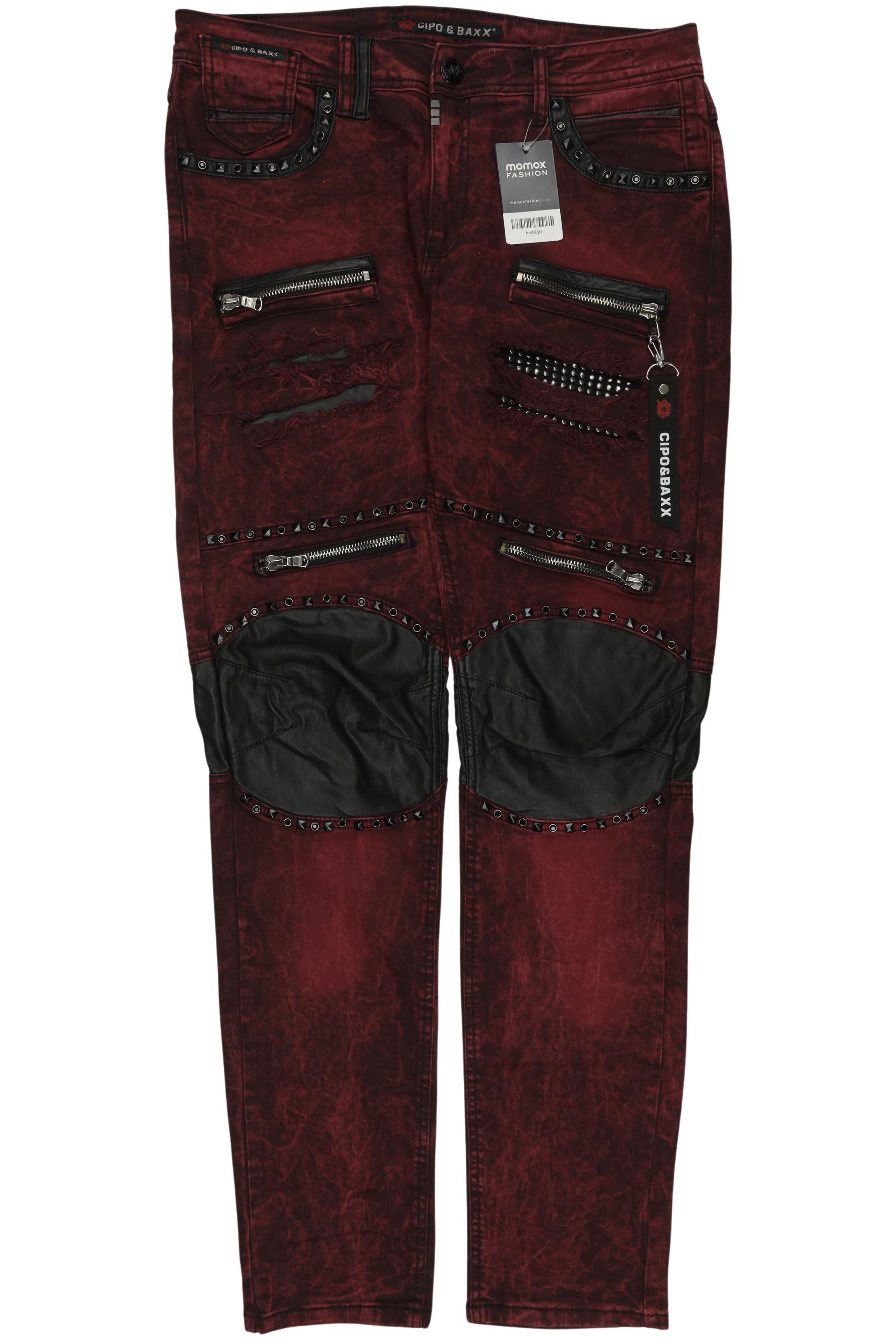 

Cipo & Baxx Herren Jeans, rot, Gr. 36