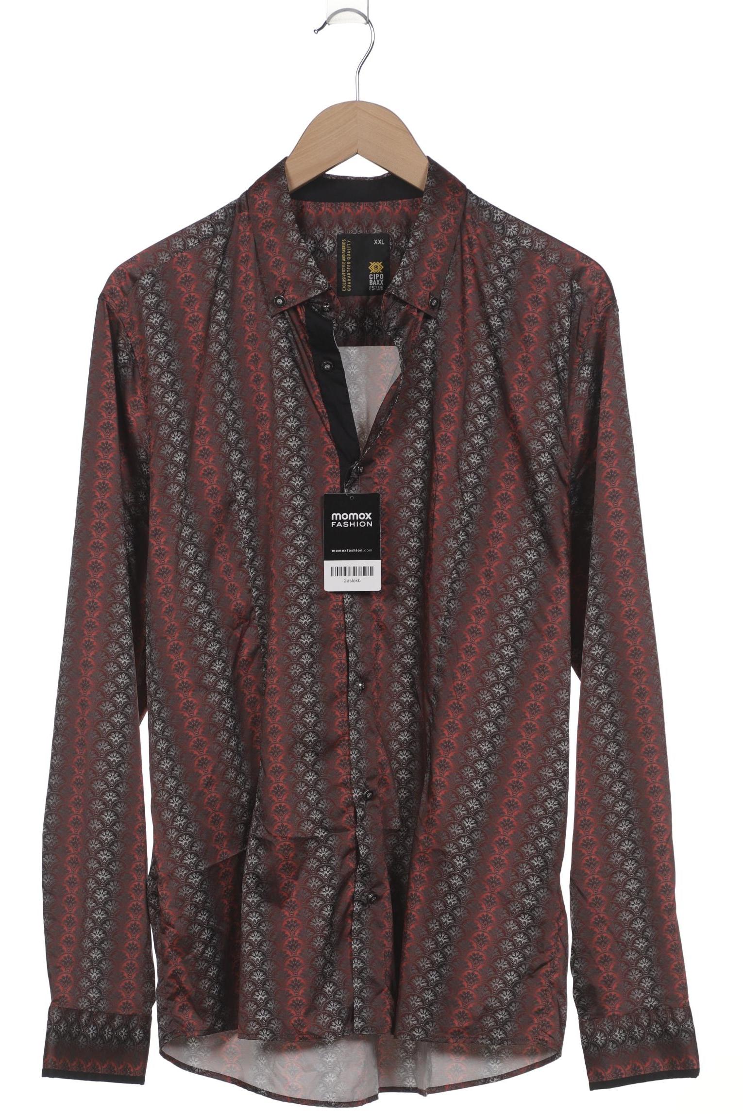 

Cipo & Baxx Herren Hemd, bordeaux, Gr. 56