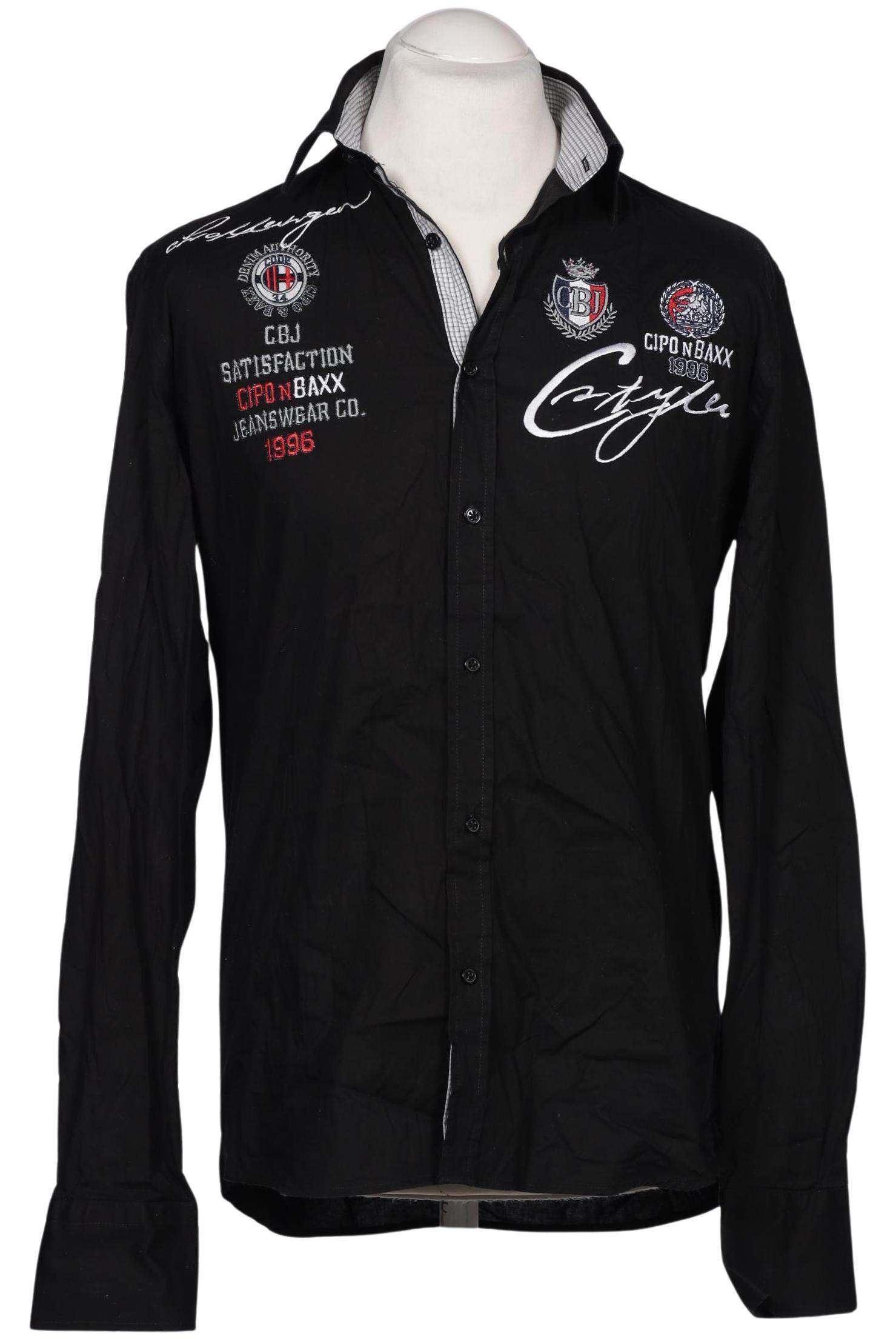 

Cipo & Baxx Herren Hemd, schwarz, Gr. 48