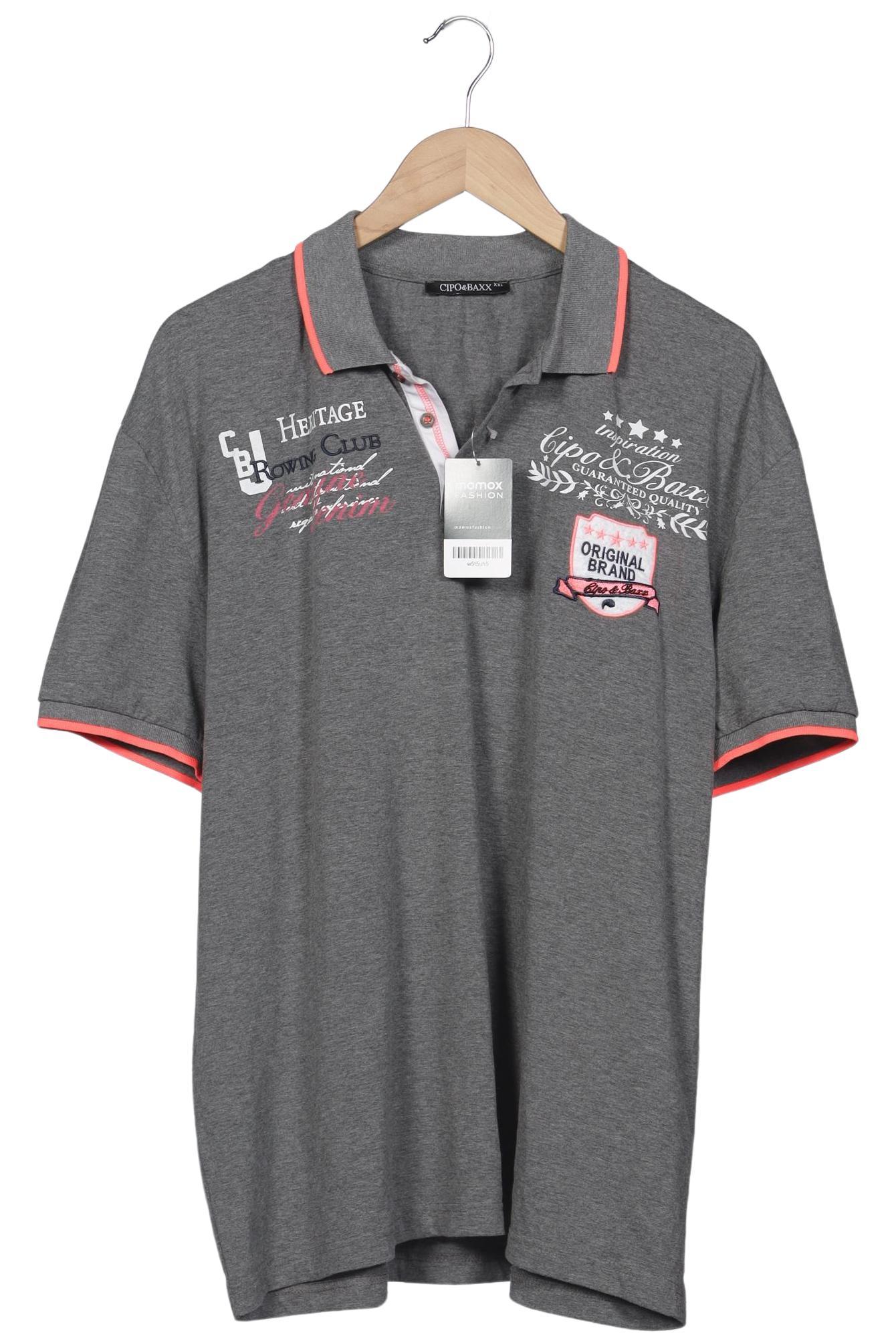 

Cipo & Baxx Herren Poloshirt, grau, Gr. 56