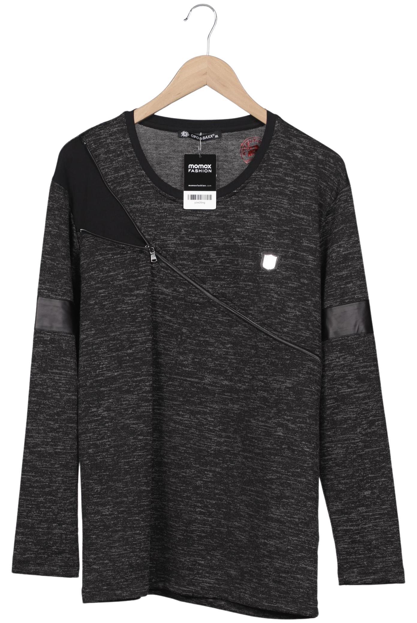 

Cipo & Baxx Herren Langarmshirt, grau, Gr. 54