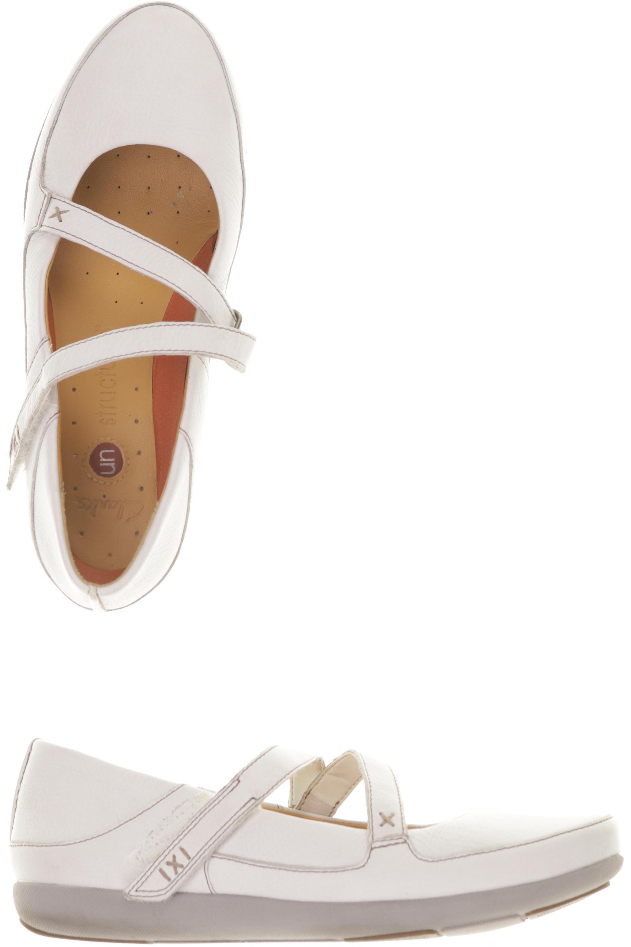 

Clarks Damen Ballerinas, weiß, Gr. 36