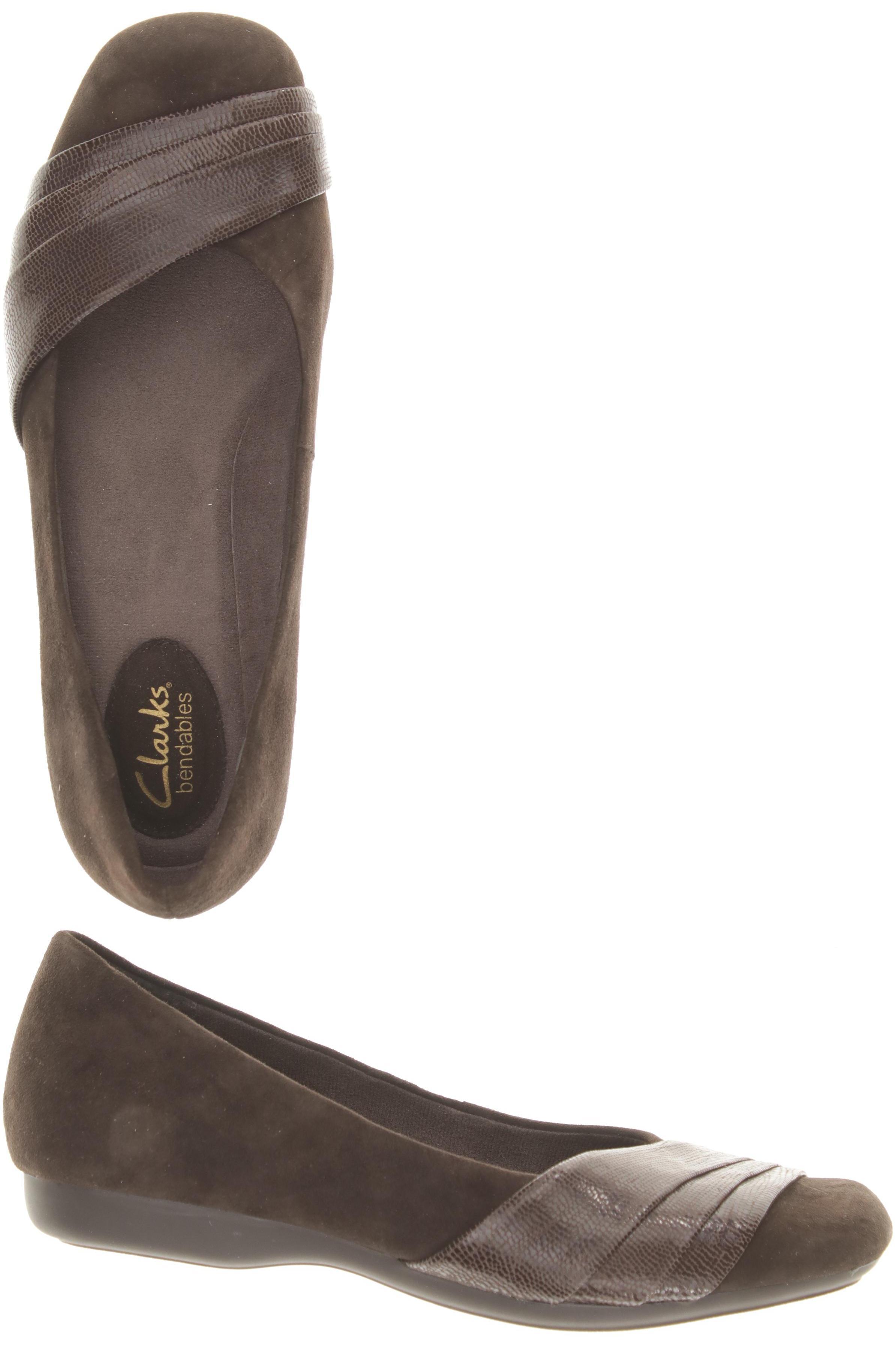 

Clarks Damen Ballerinas, braun, Gr. 5