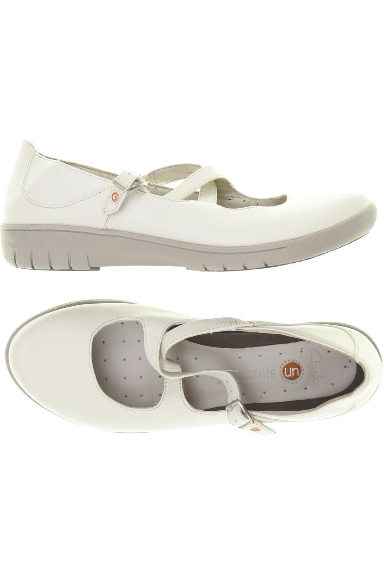 

Clarks Damen Ballerinas, weiß, Gr. 5.5