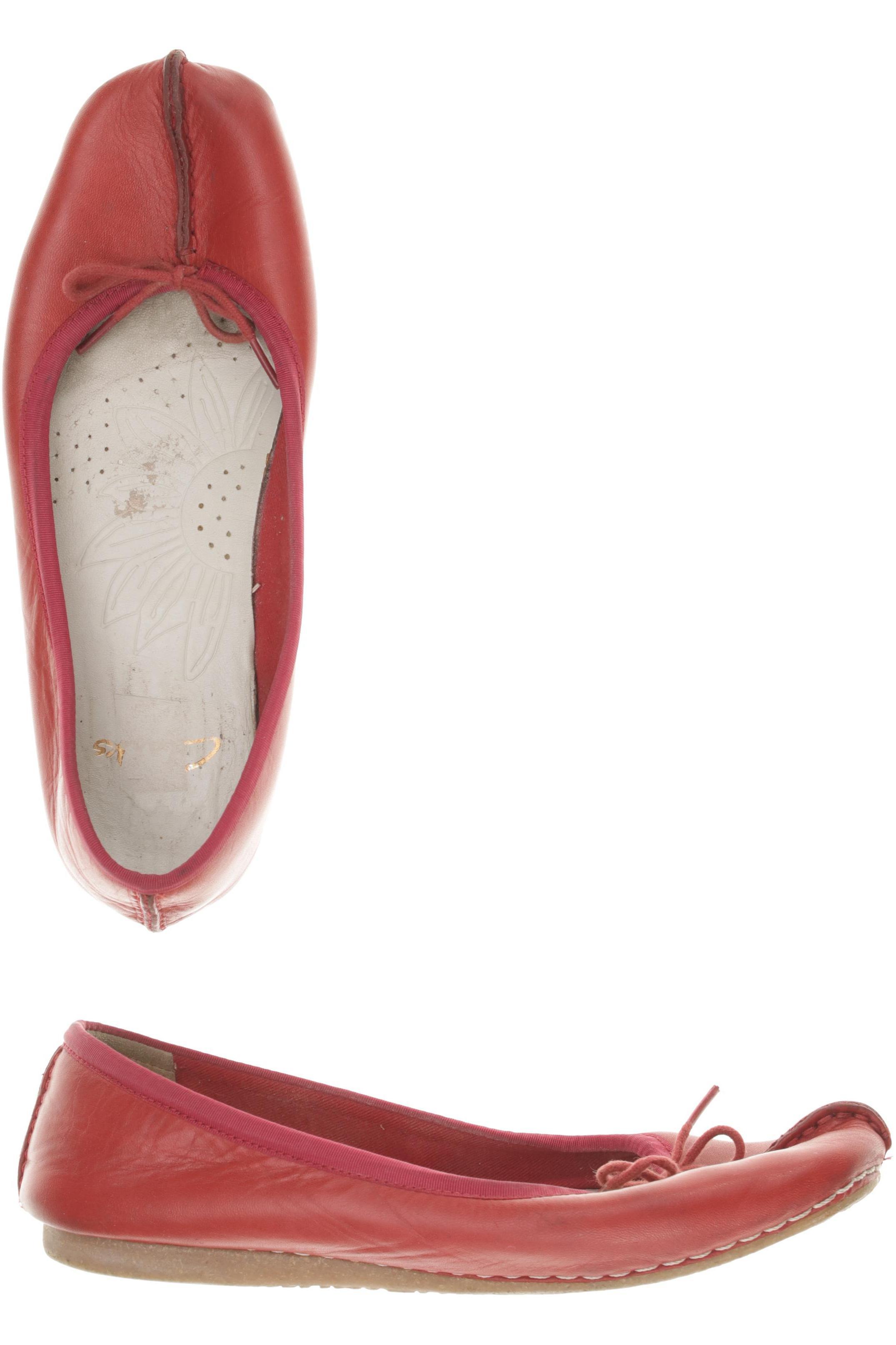 

Clarks Damen Ballerinas, rot, Gr. 5
