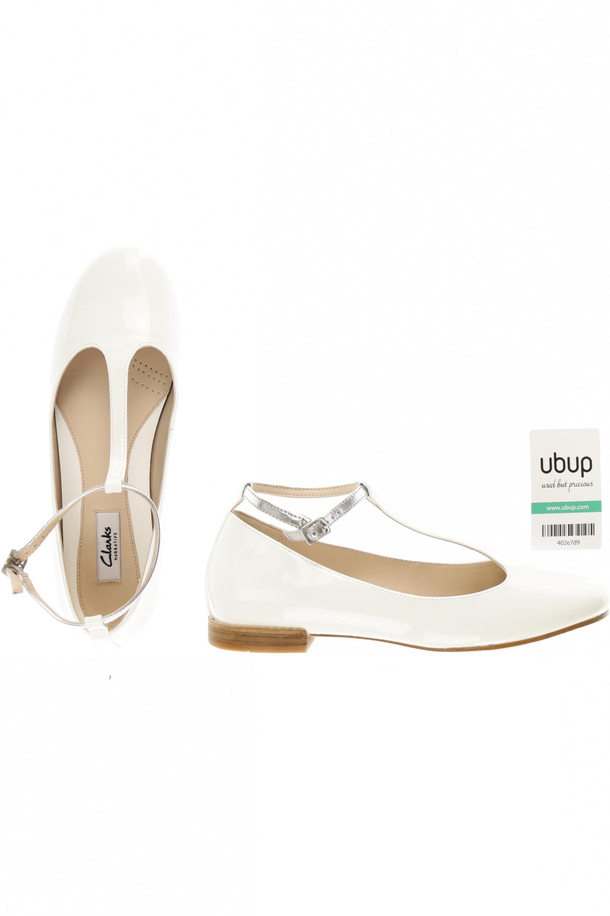 

Clarks Damen Ballerinas, weiß, Gr. 39.5