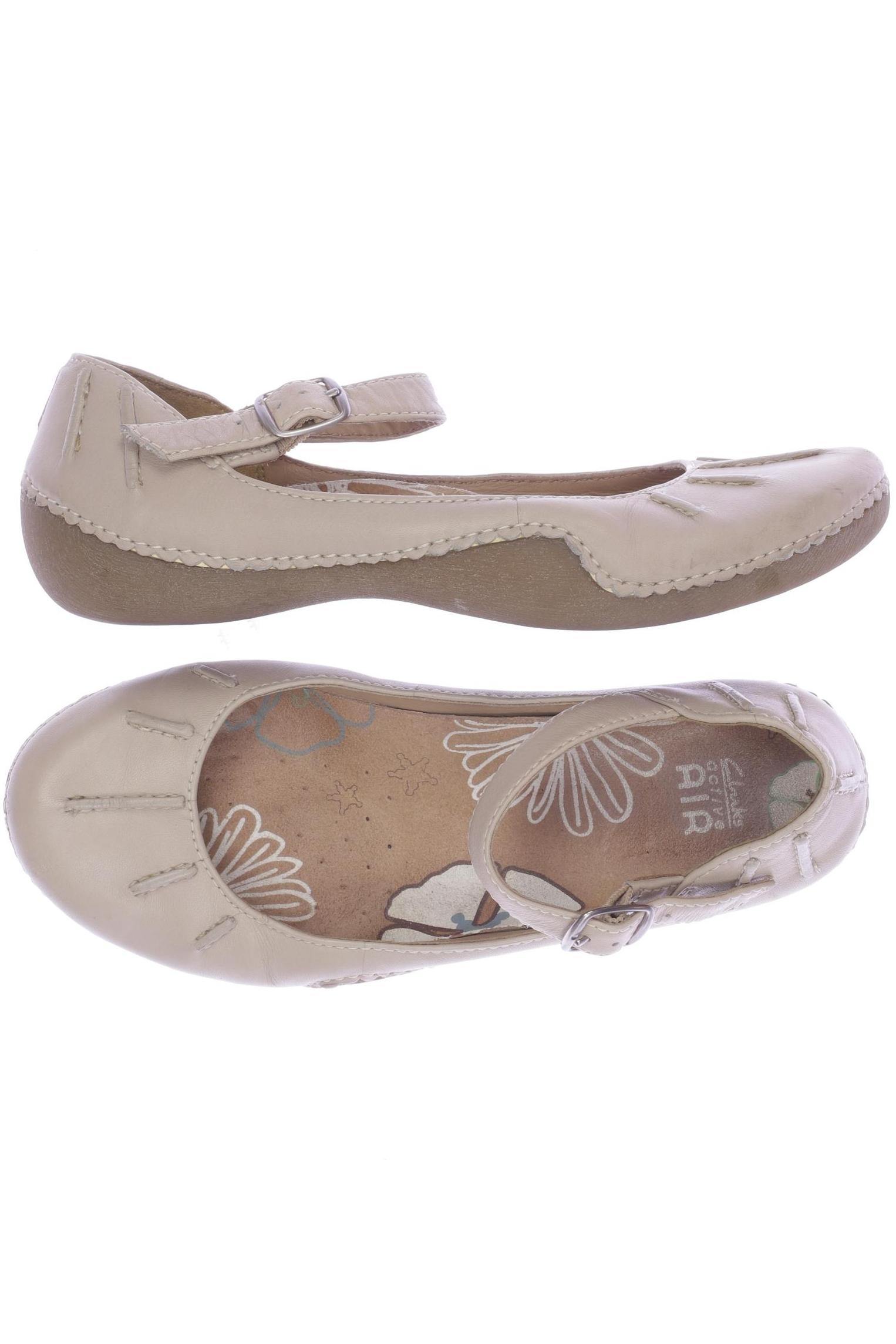 

Clarks Damen Ballerinas, beige, Gr. 3