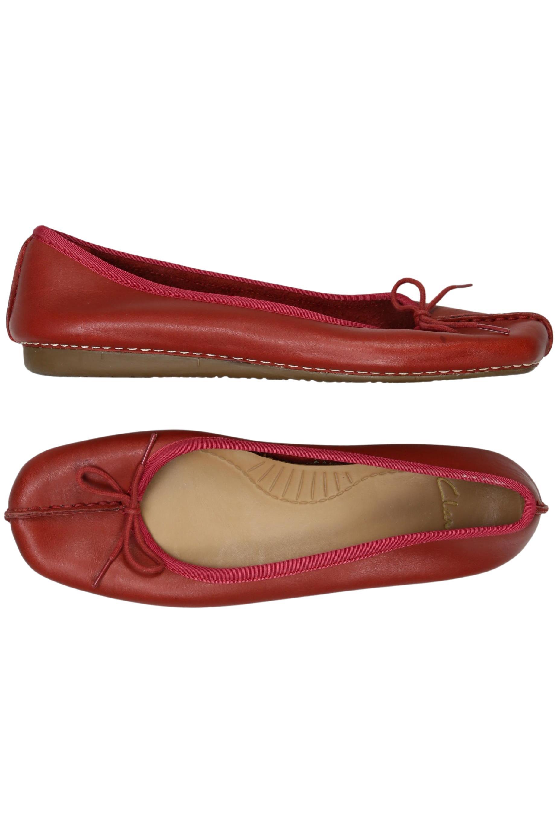 

Clarks Damen Ballerinas, rot, Gr. 7.5