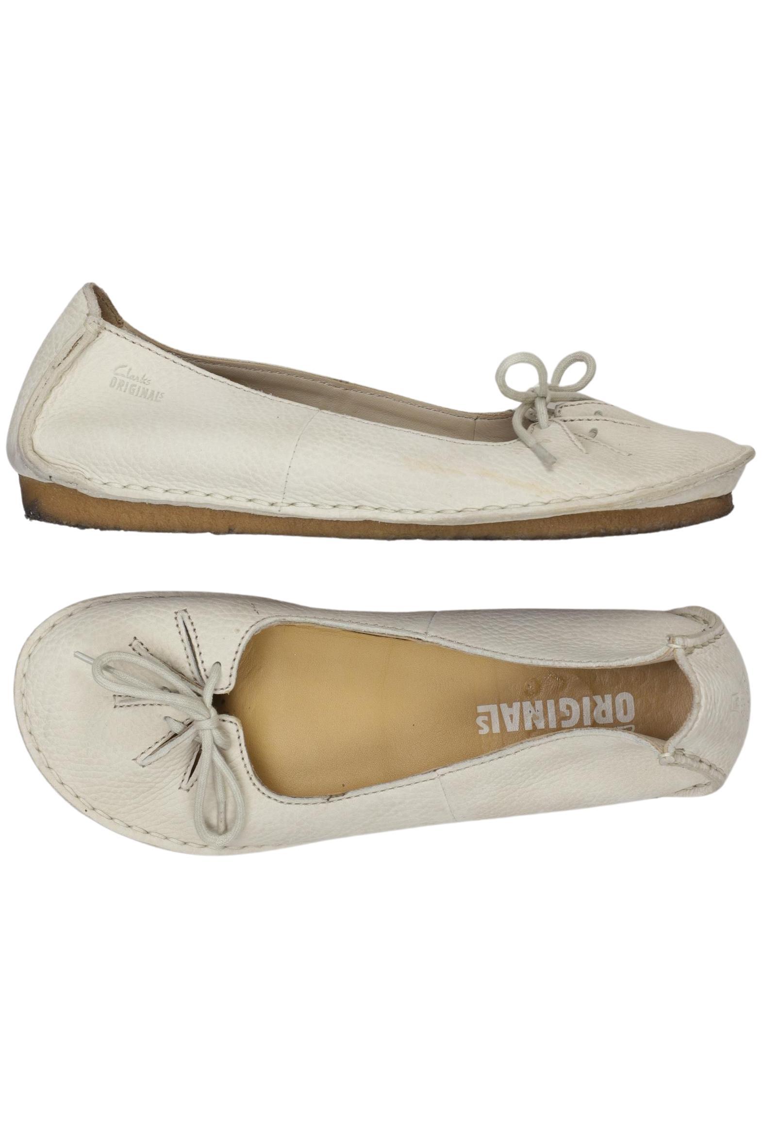 

Clarks Damen Ballerinas, cremeweiß, Gr. 6.5