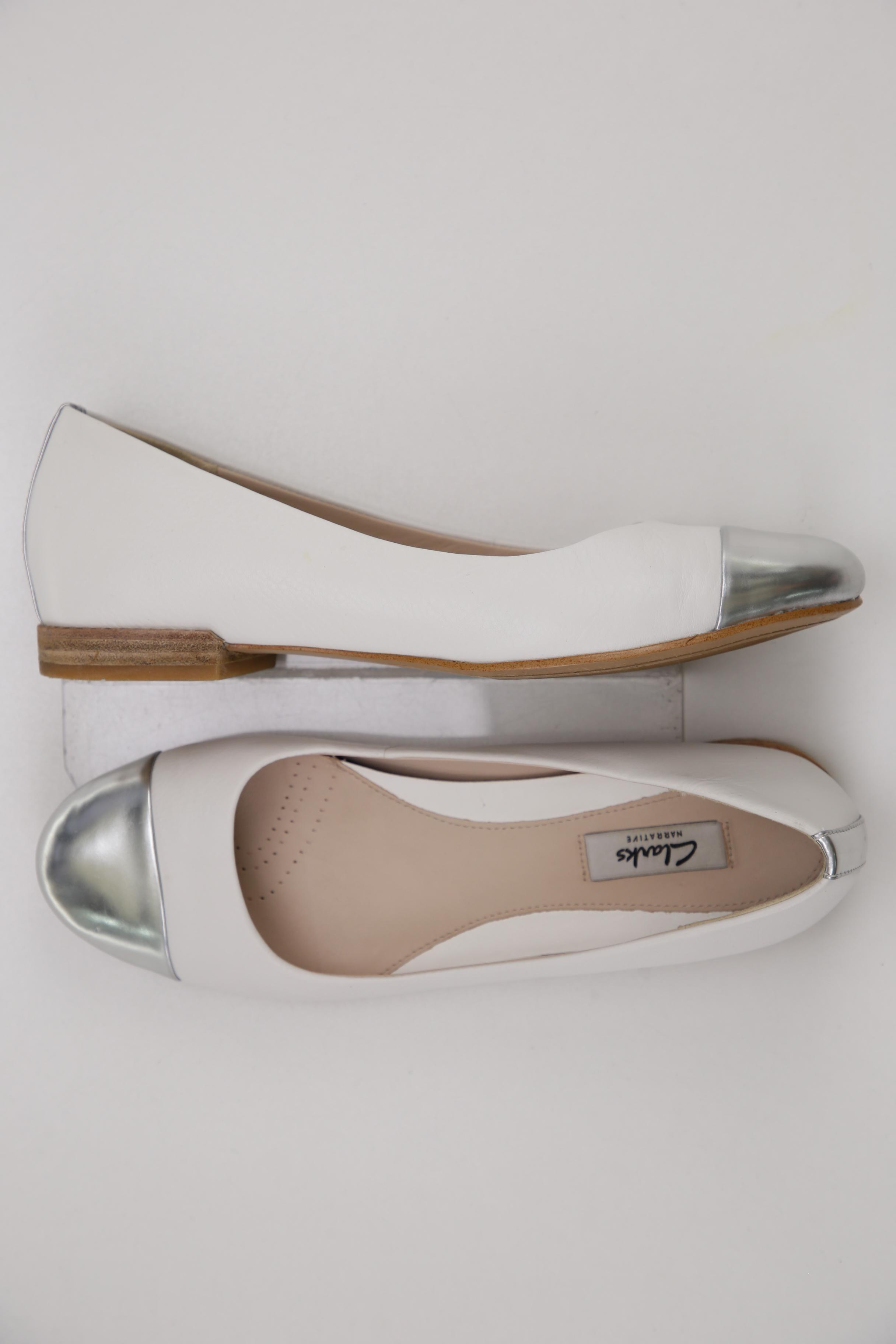 Thumbnail - Clarks Damen Ballerinas, weiß, Gr. 39.5