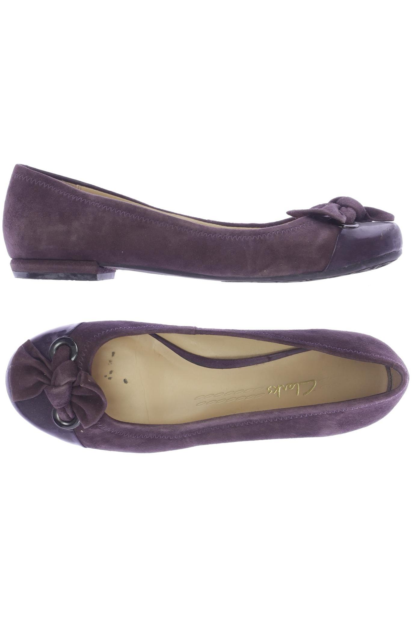 

Clarks Damen Ballerinas, bordeaux, Gr. 5.5