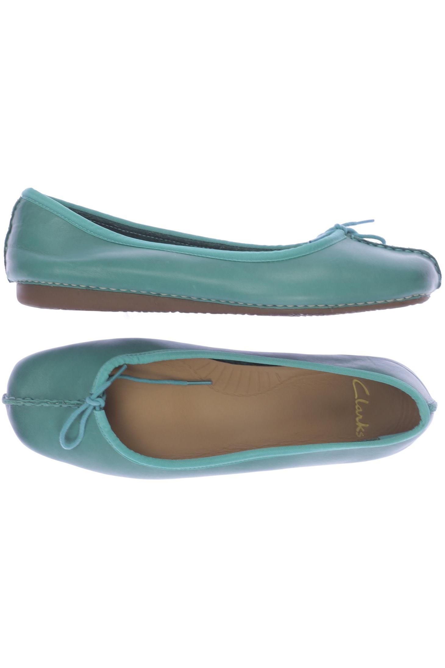 

Clarks Damen Ballerinas, türkis, Gr. 7.5