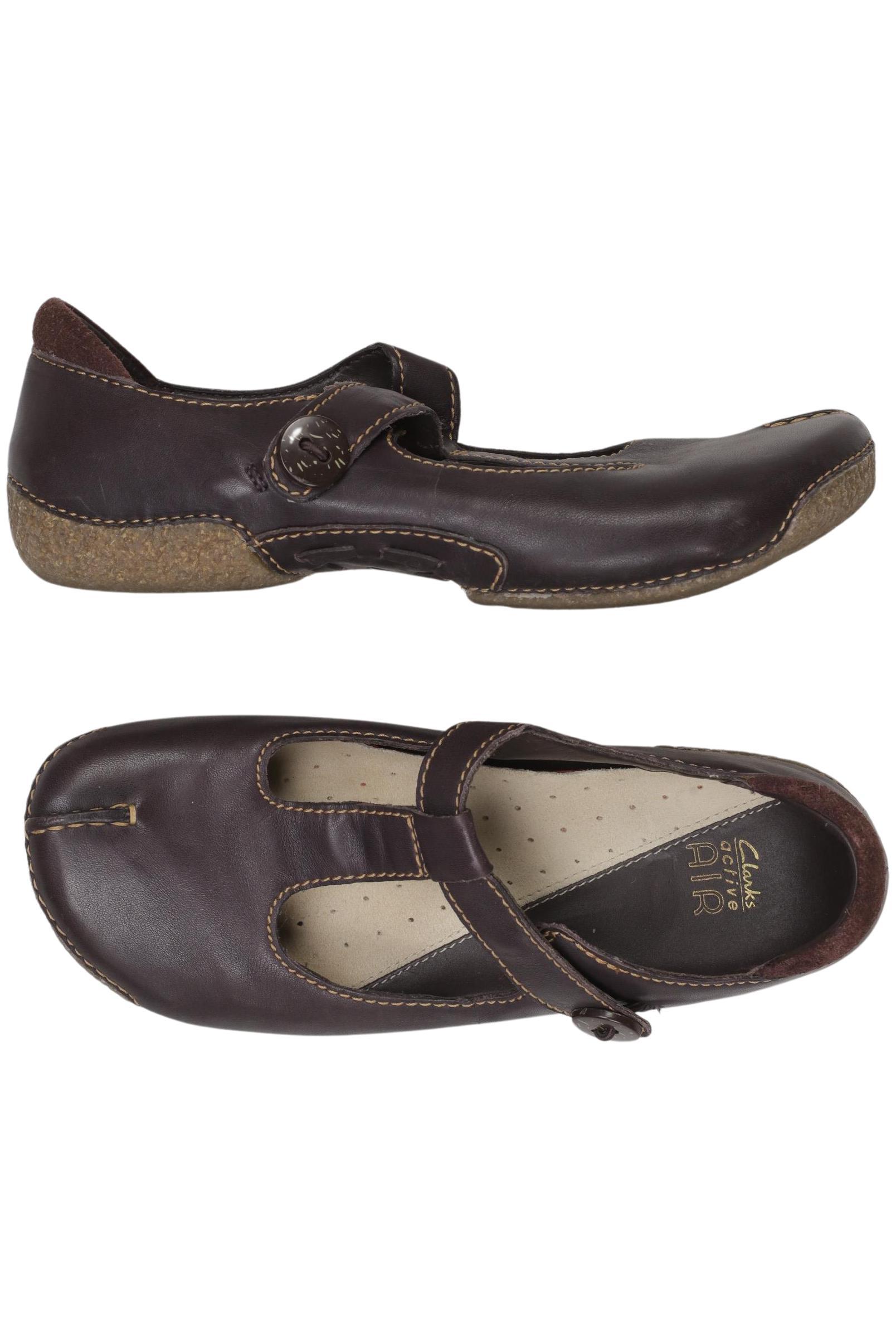 

Clarks Damen Ballerinas, braun, Gr. 4