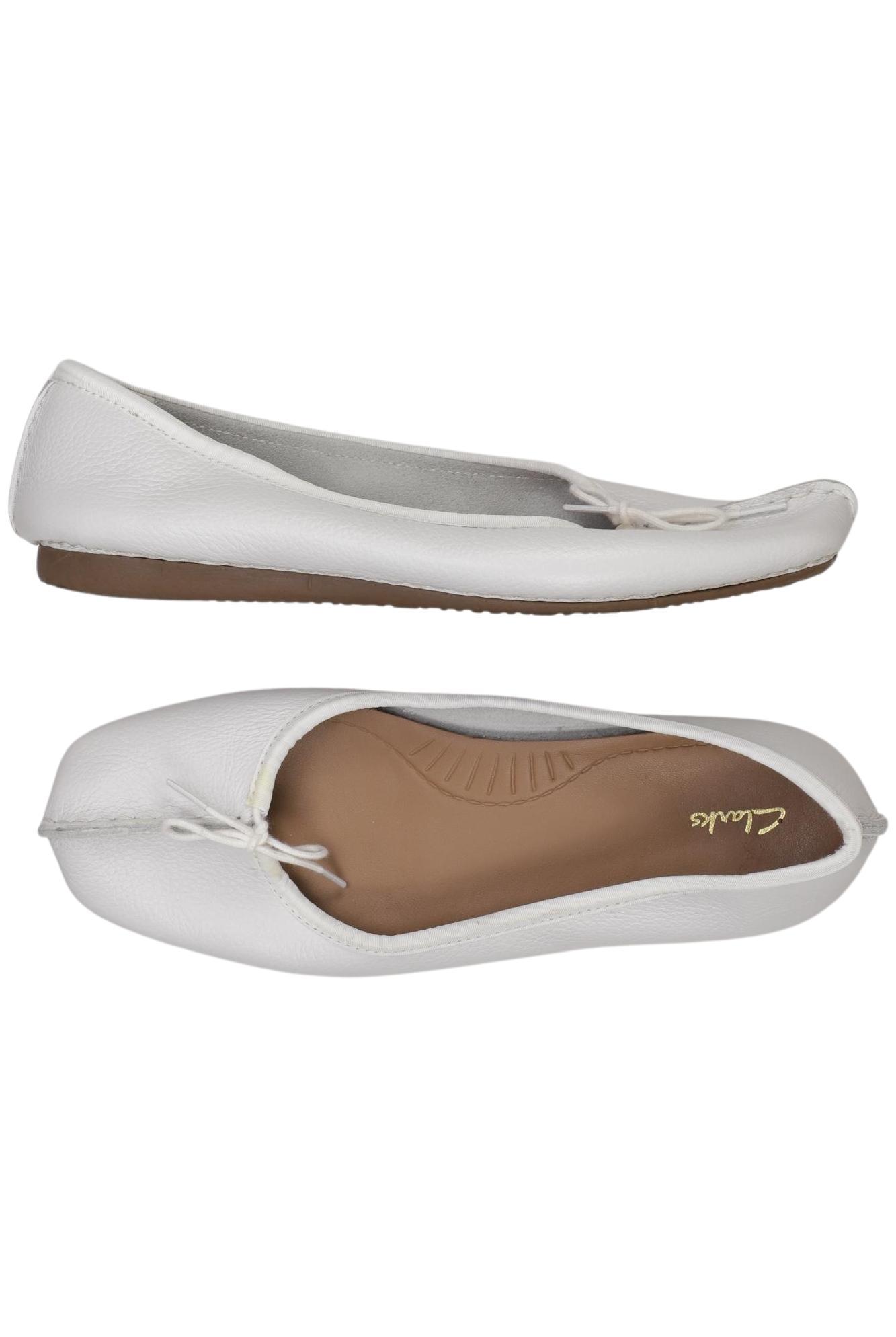 

Clarks Damen Ballerinas, weiß, Gr. 40