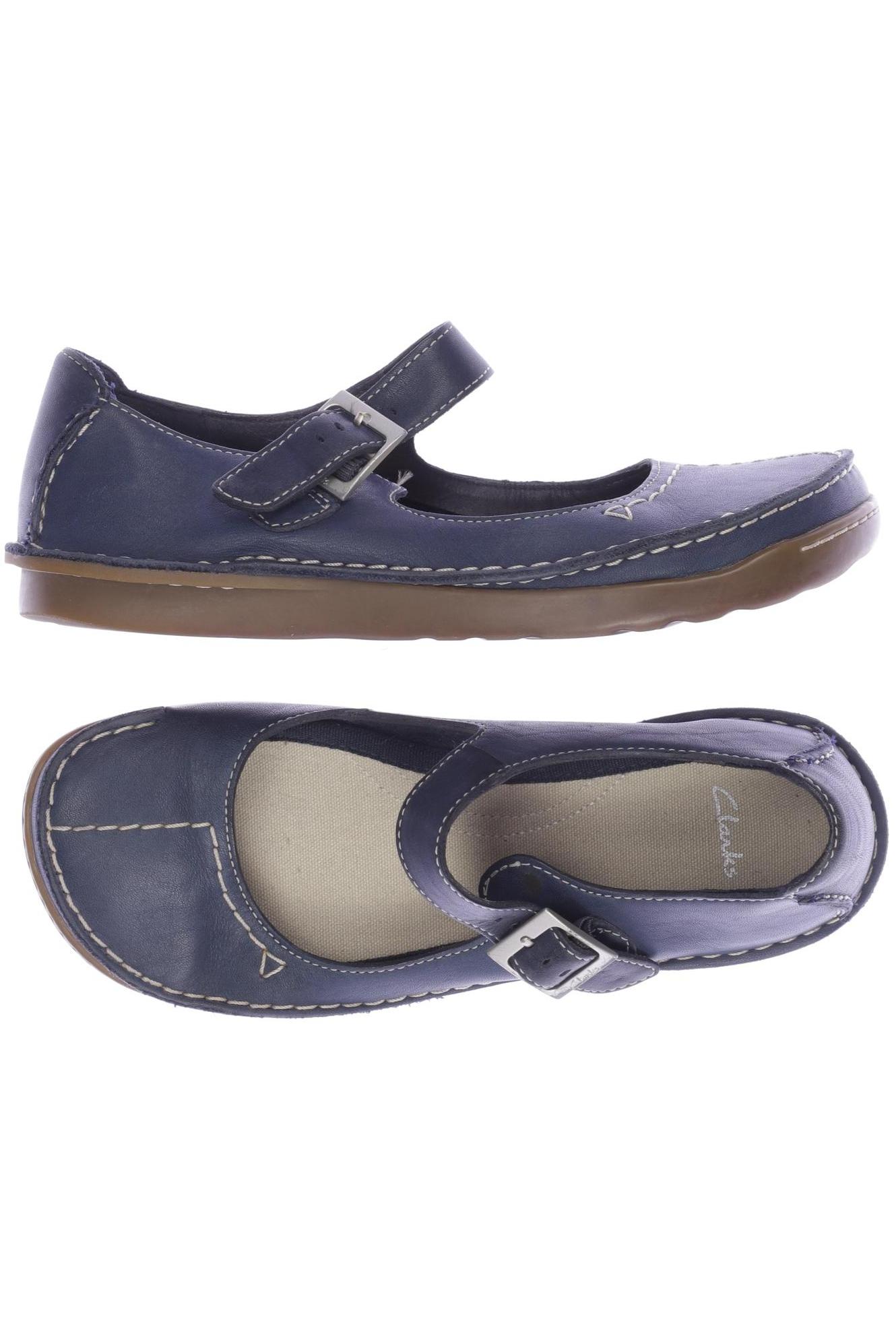 

Clarks Damen Ballerinas, marineblau, Gr. 5.5