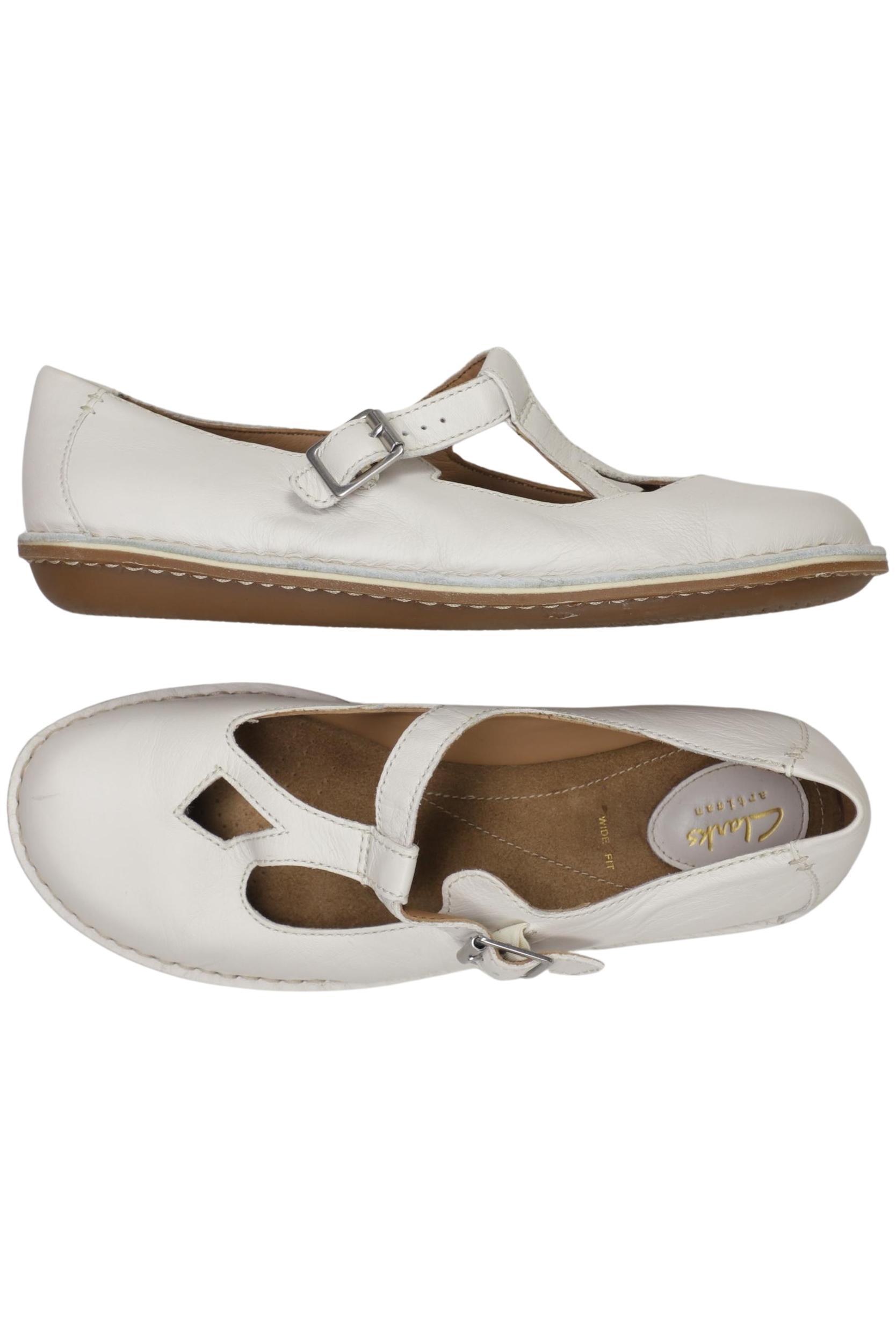 

Clarks Damen Ballerinas, weiß, Gr. 41.5