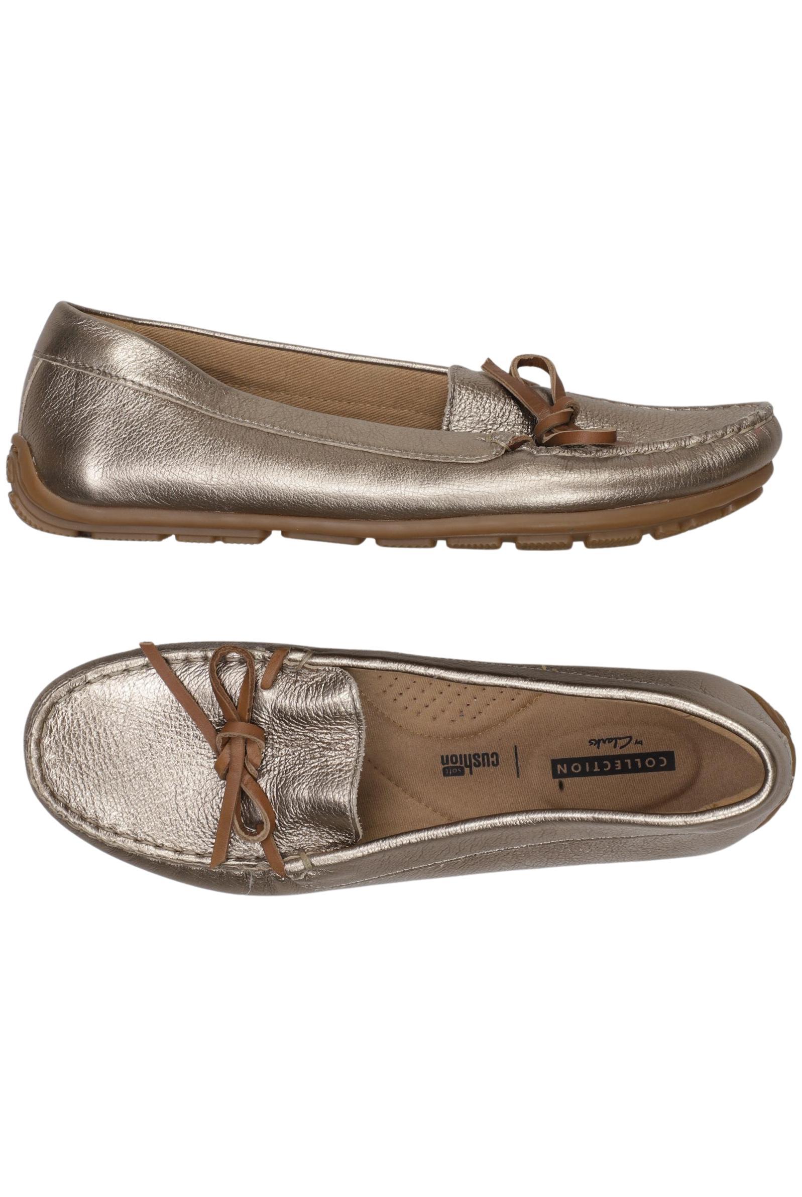 

Clarks Damen Ballerinas, silber, Gr. 39