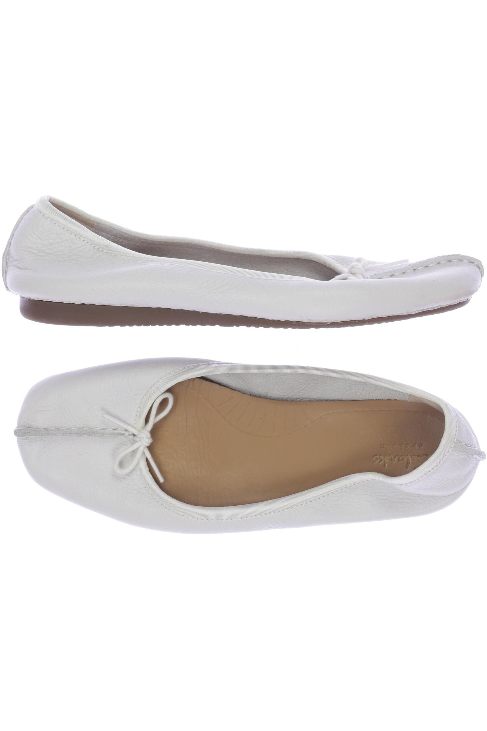 

Clarks Damen Ballerinas, weiß, Gr. 40