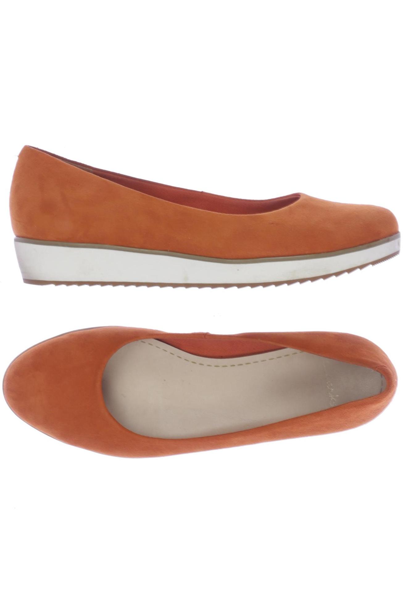 

Clarks Damen Ballerinas, orange, Gr. 4